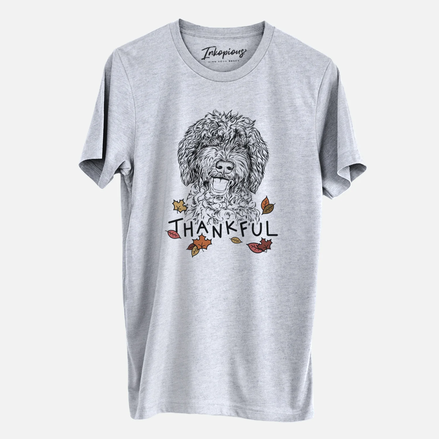 Thankful Jack the Chocolate Labradoodle - Unisex Crewneck - Image 3
