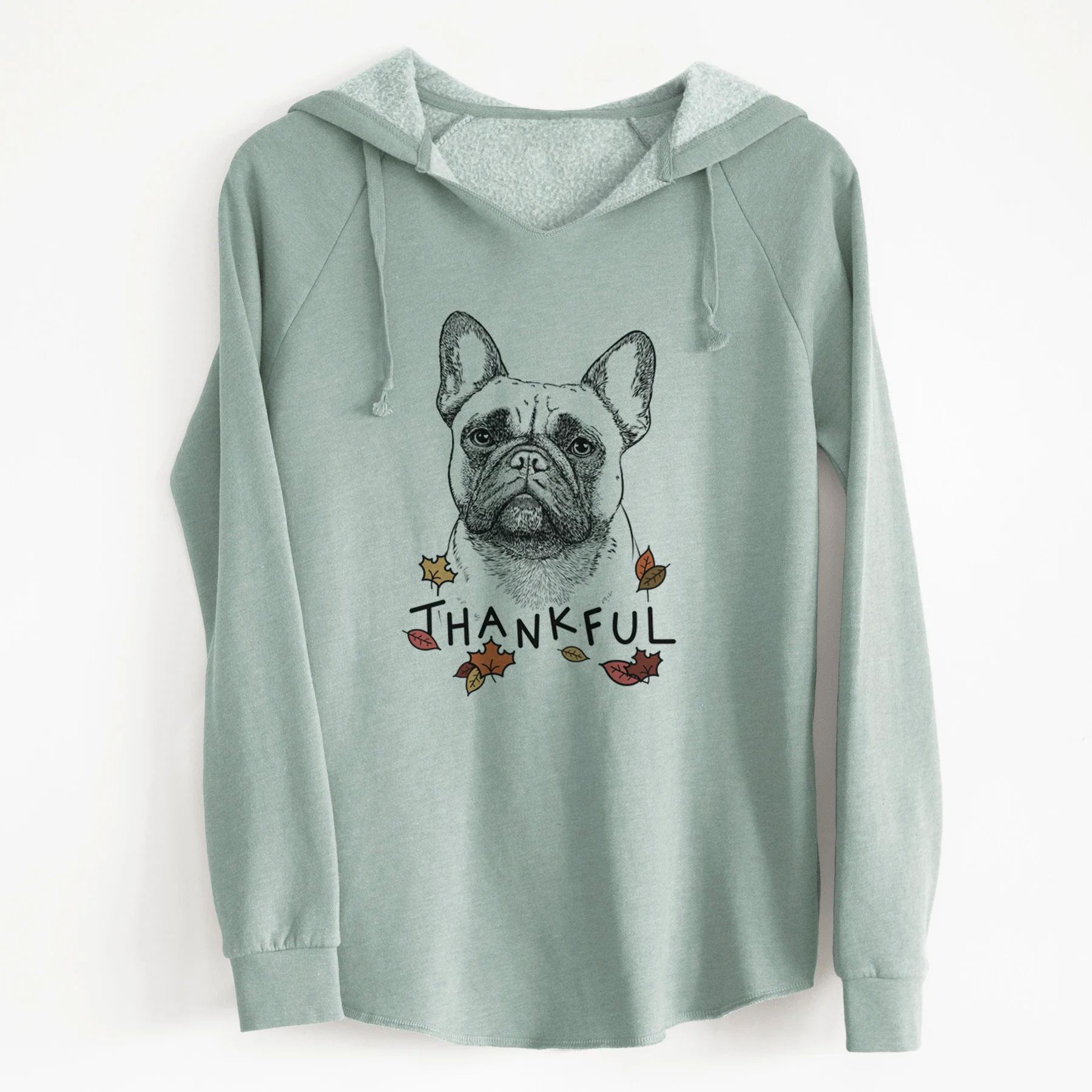 Thankful Kingsleigh the French Bulldog - Cali Wave Hooded Sweatshirt - Image 8