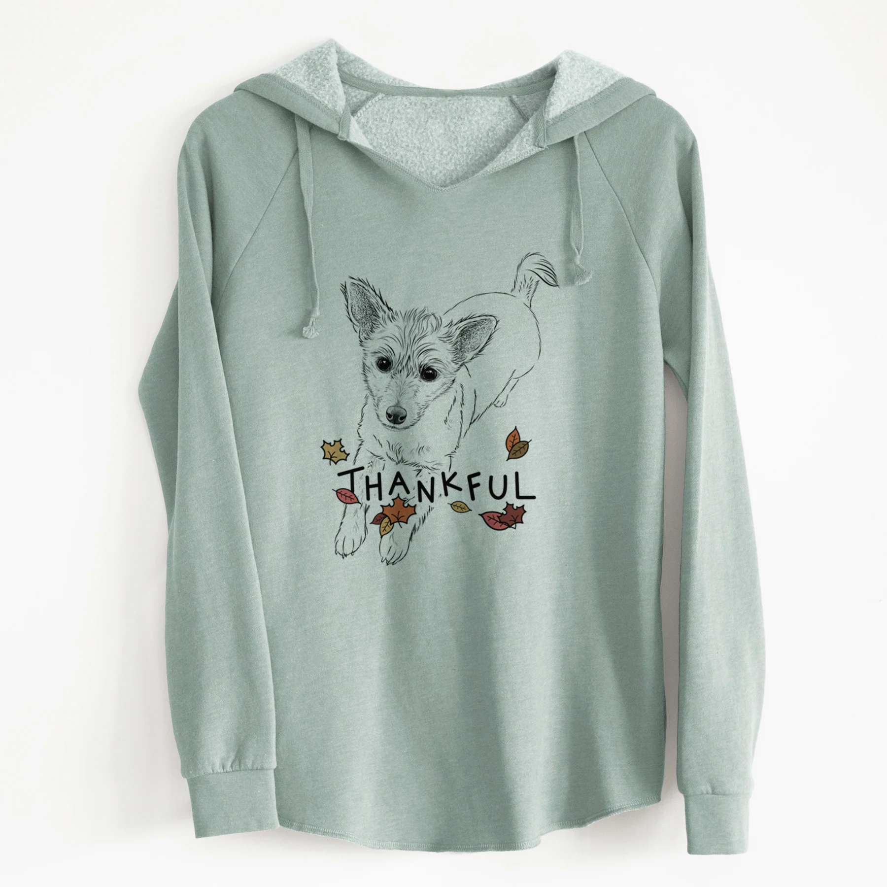 Thankful Maisie the Terrier Mix - Cali Wave Hooded Sweatshirt - Image 8