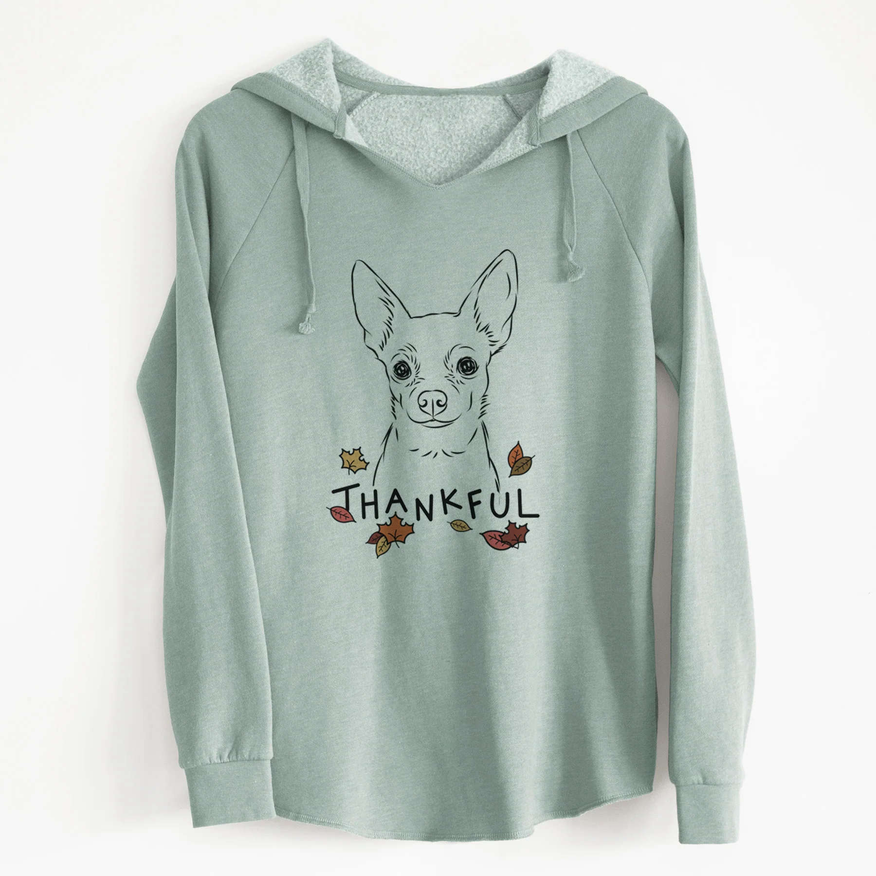 Thankful Martini the Chihuahua - Cali Wave Hooded Sweatshirt - Image 8