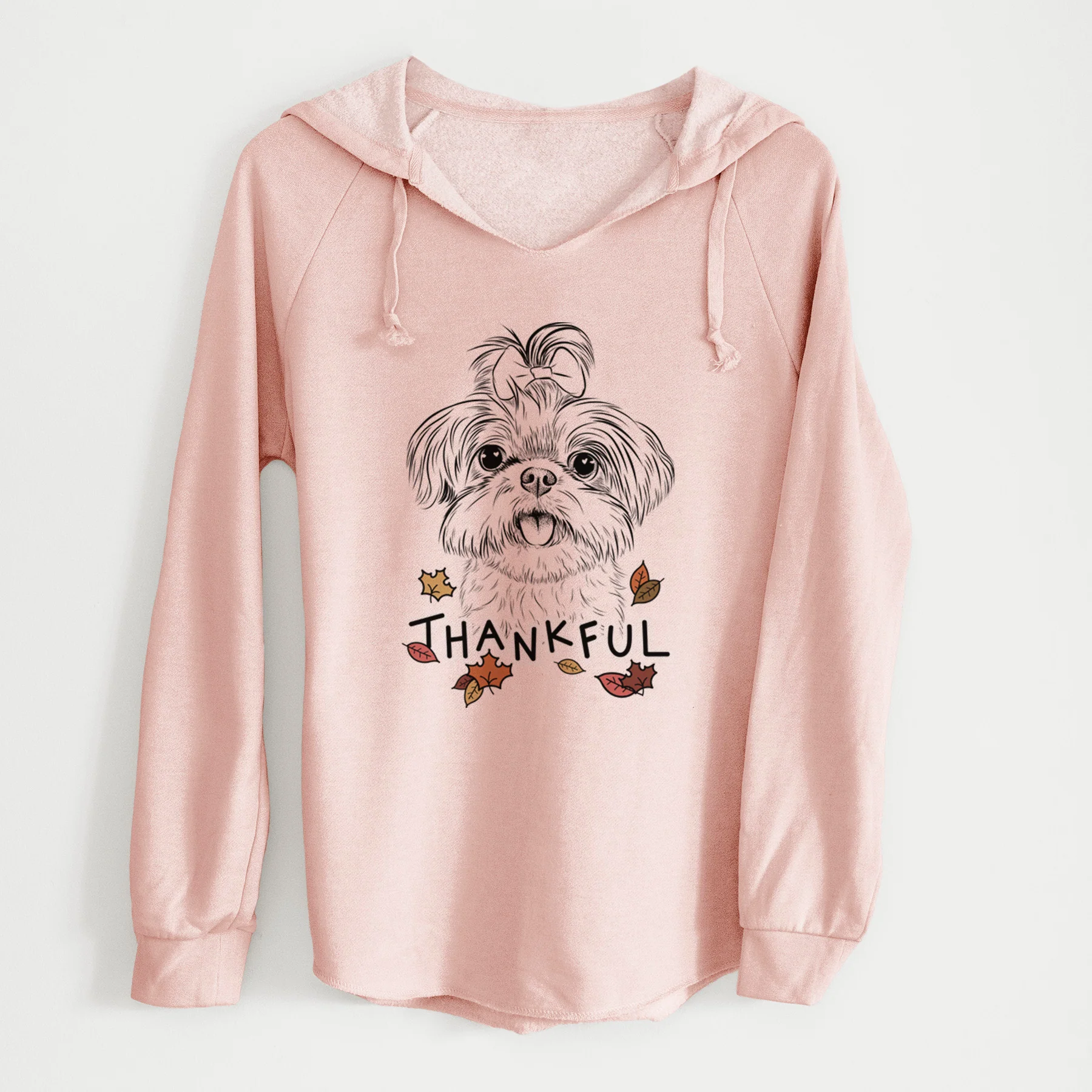 Thankful Pebbles the Shorkie - Cali Wave Hooded Sweatshirt - Image 6
