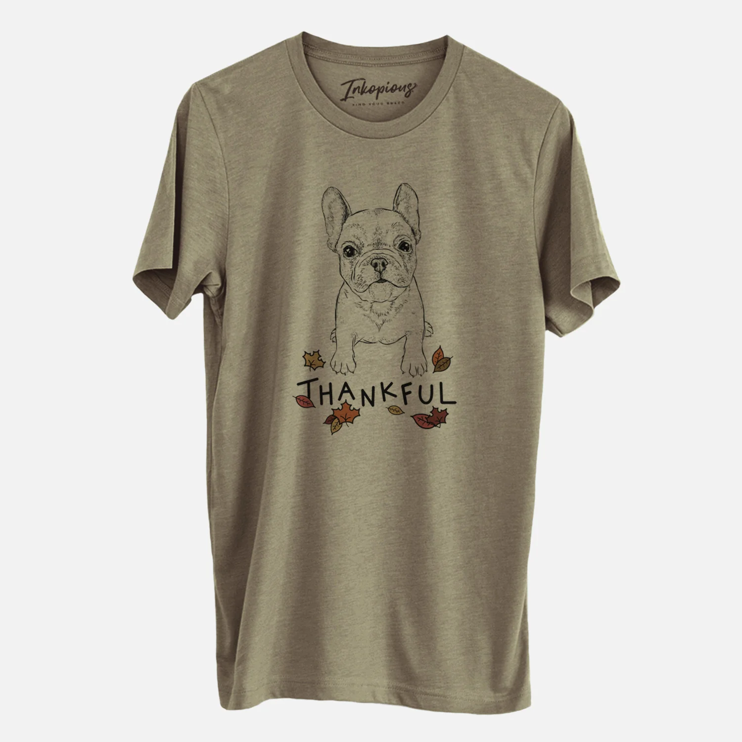 Thankful Puppy Pierre the French Bulldog - Unisex Crewneck - Image 4