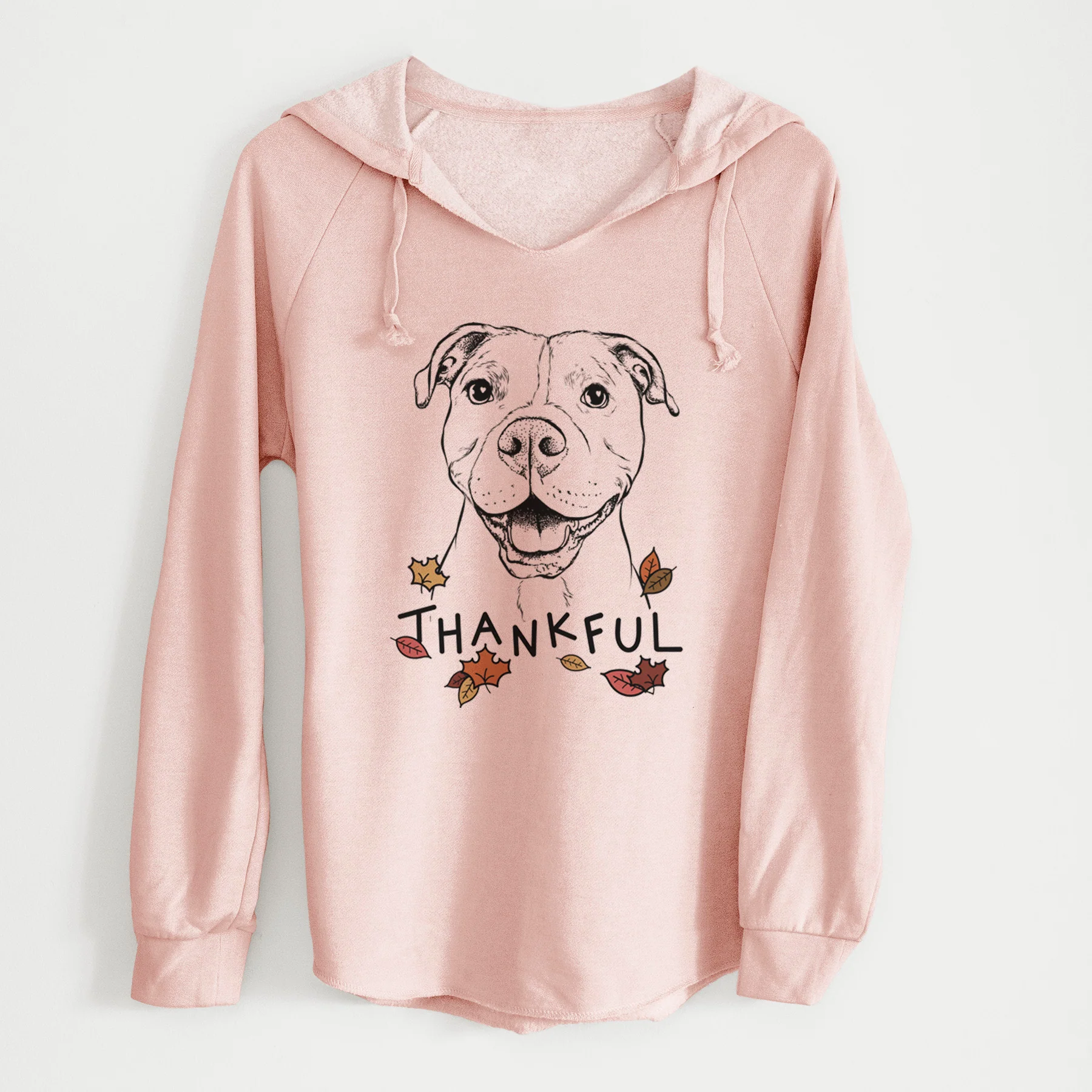 Thankful Roscoe the Pitbull - Cali Wave Hooded Sweatshirt - Image 6