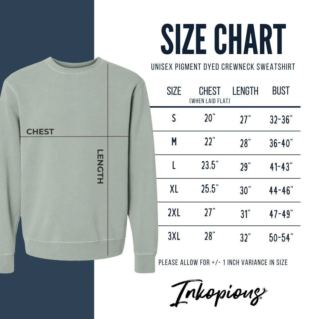 Thankful Sherlock the Sheepadoodle - Unisex Pigment Dyed Crew Sweatshirt - Image 2