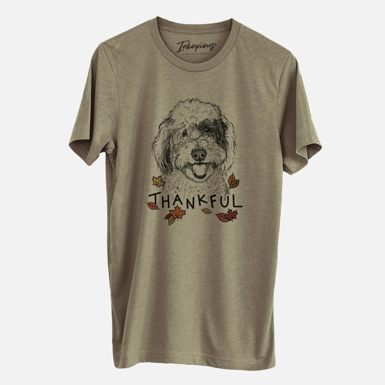 Thankful Sherlock the Sheepadoodle - Unisex Crewneck - Image 4