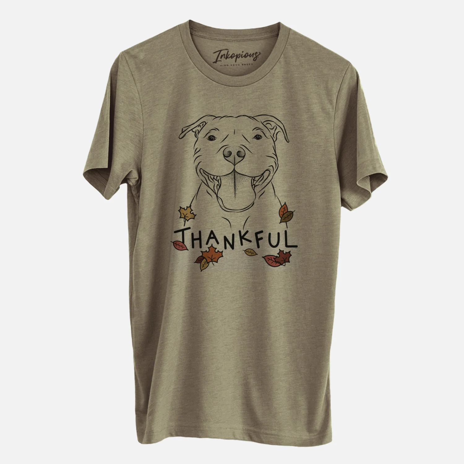 Thankful Wafer the Staffordshire Bull Terrier - Unisex Crewneck - Image 4