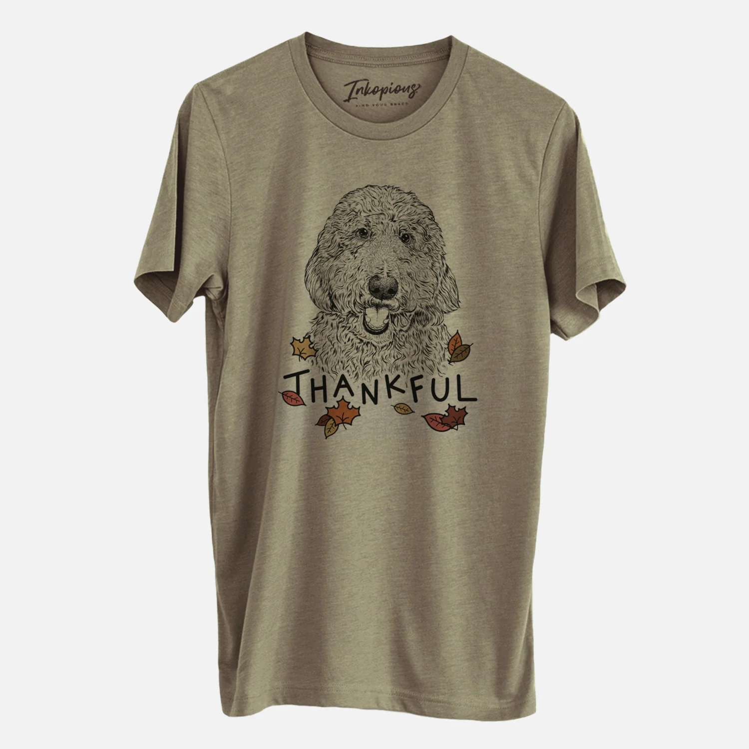 Thankful Whisper the Goldendoodle - Unisex Crewneck - Image 4