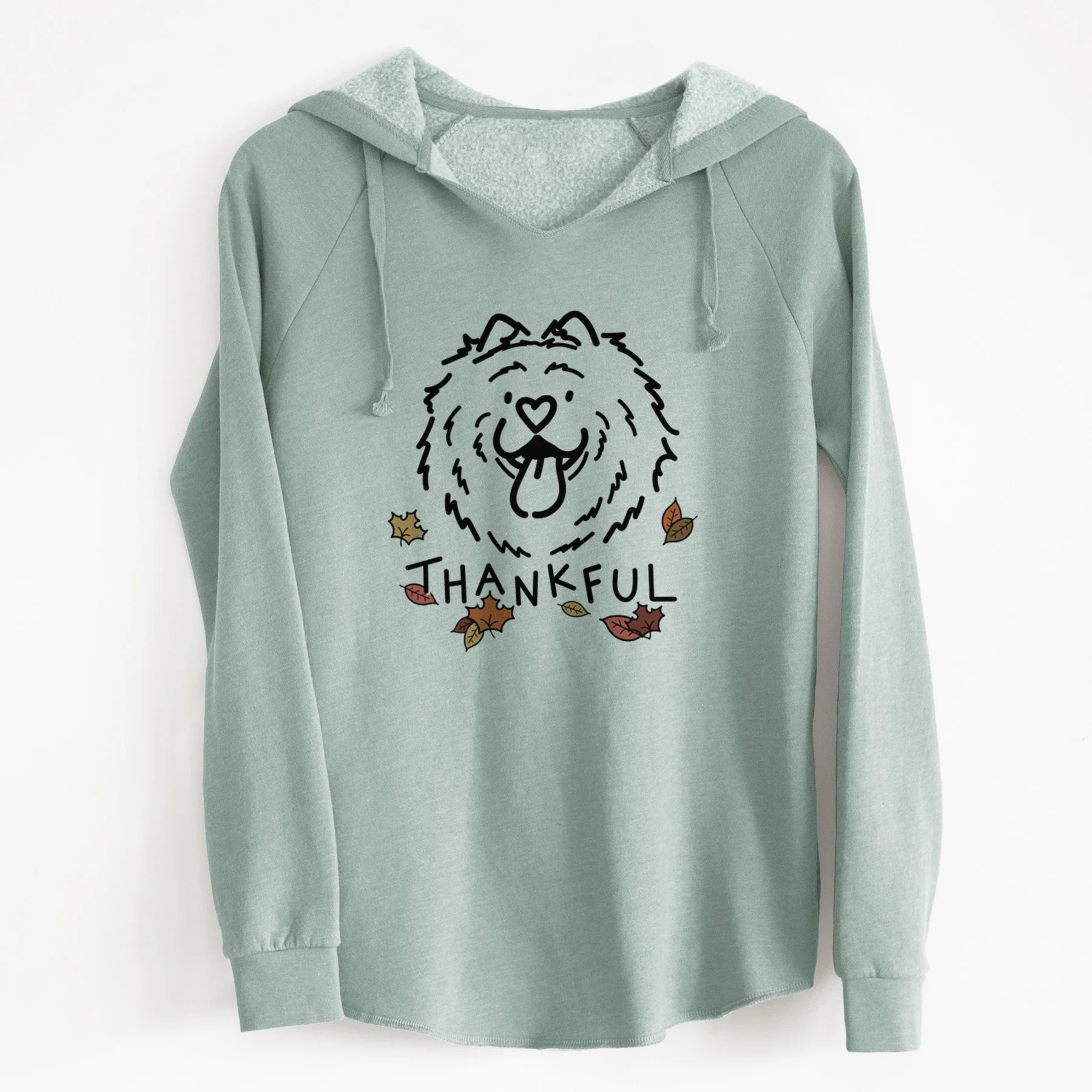 Thankful Chow Chow - Bear - Cali Wave Hooded Sweatshirt - Image 6