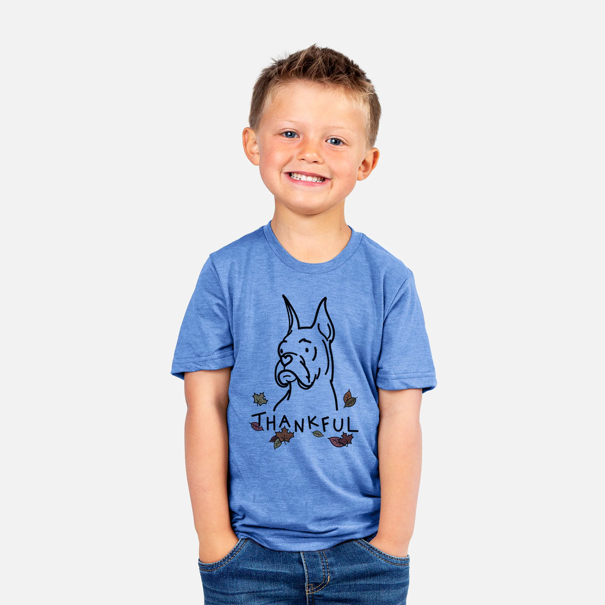 Thankful Rescue Boxer - Billy - Kids/Youth/Toddler Shirt - Image 3