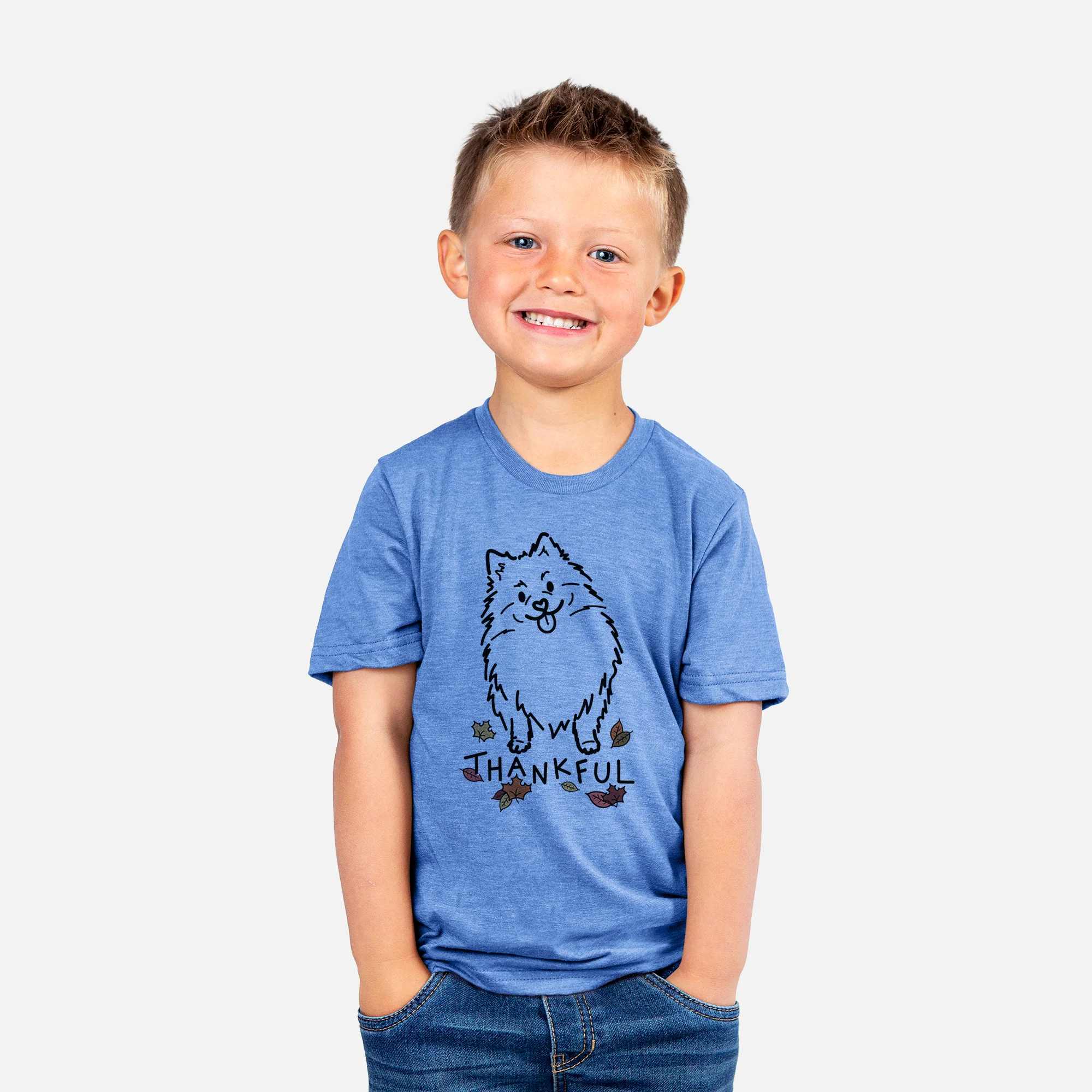 Thankful Pomeranian - Fern - Kids/Youth/Toddler Shirt - Image 3