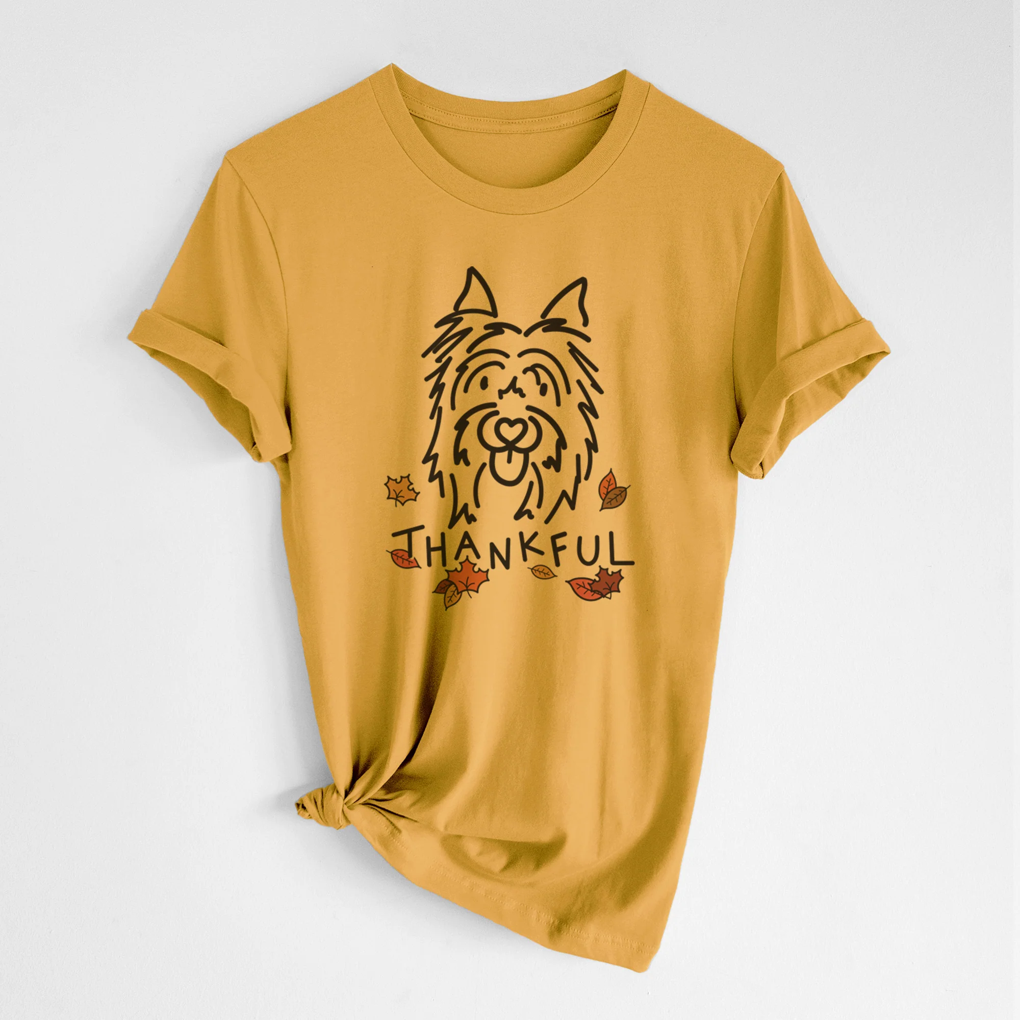 Thankful Silky Terrier - Monty - Unisex Crewneck - Image 6
