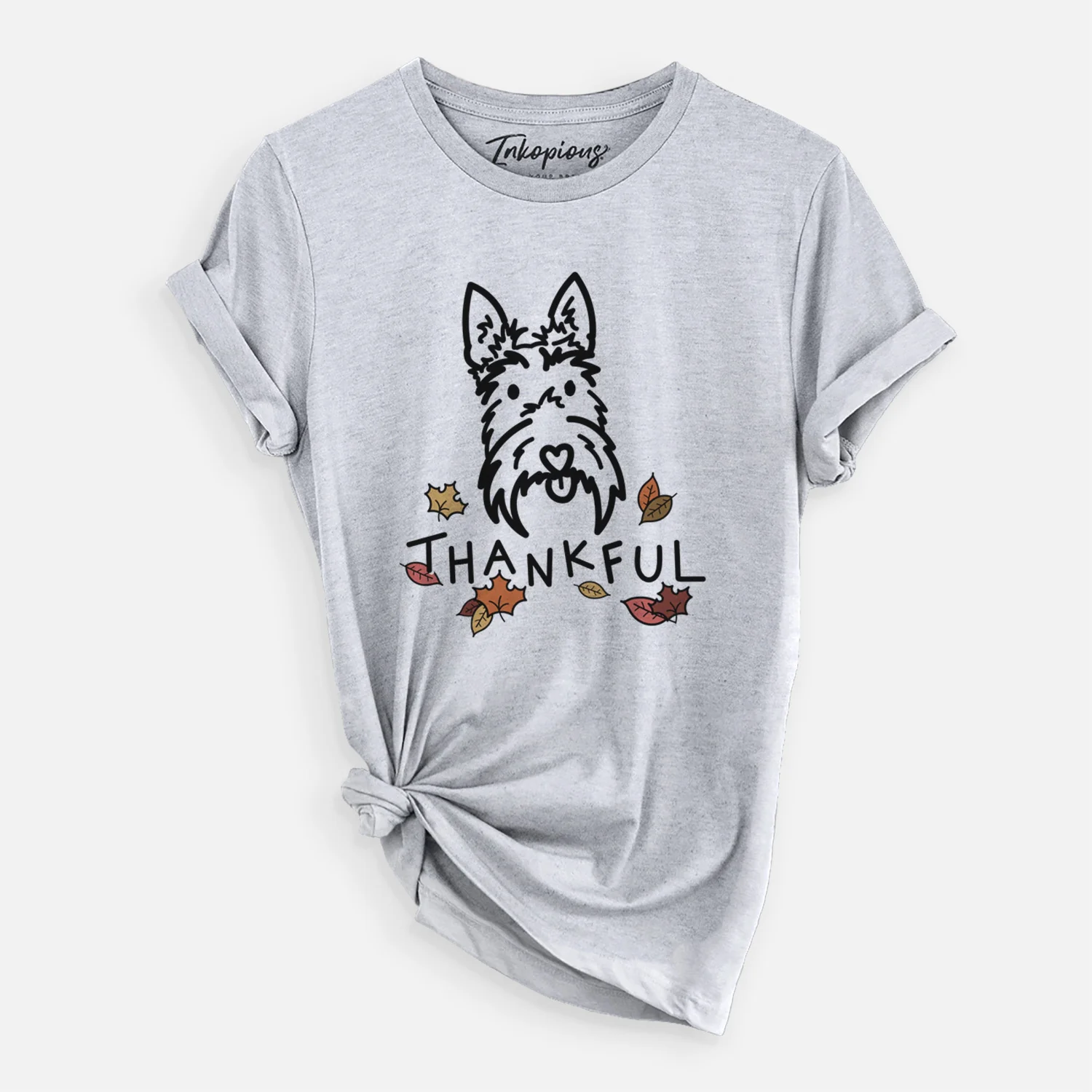 Thankful Scottish Terrier - Thistle - Unisex Crewneck - Image 2