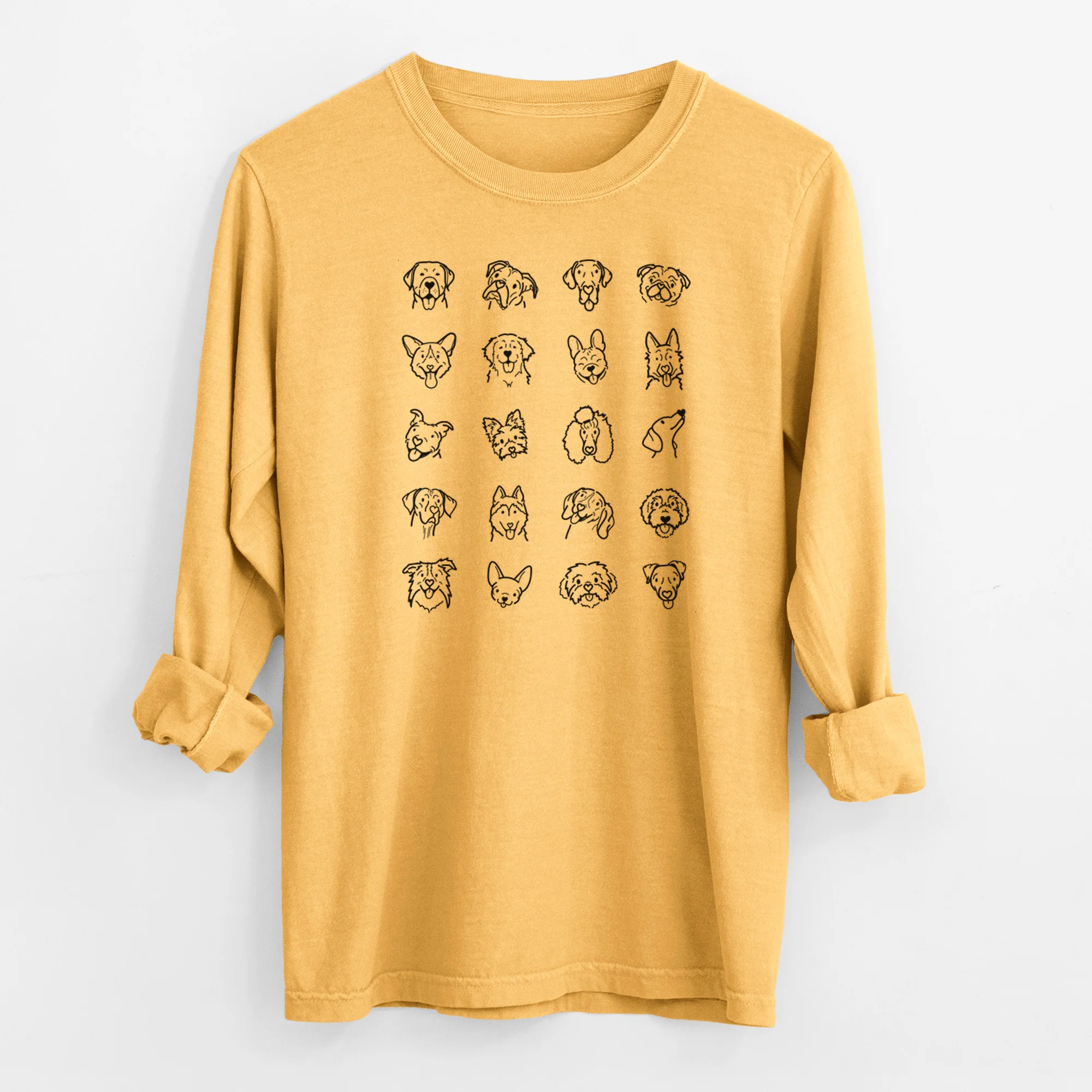 They Doggy Bunch - Men's Heavyweight 100% Cotton Long Sleeve - Image 3
