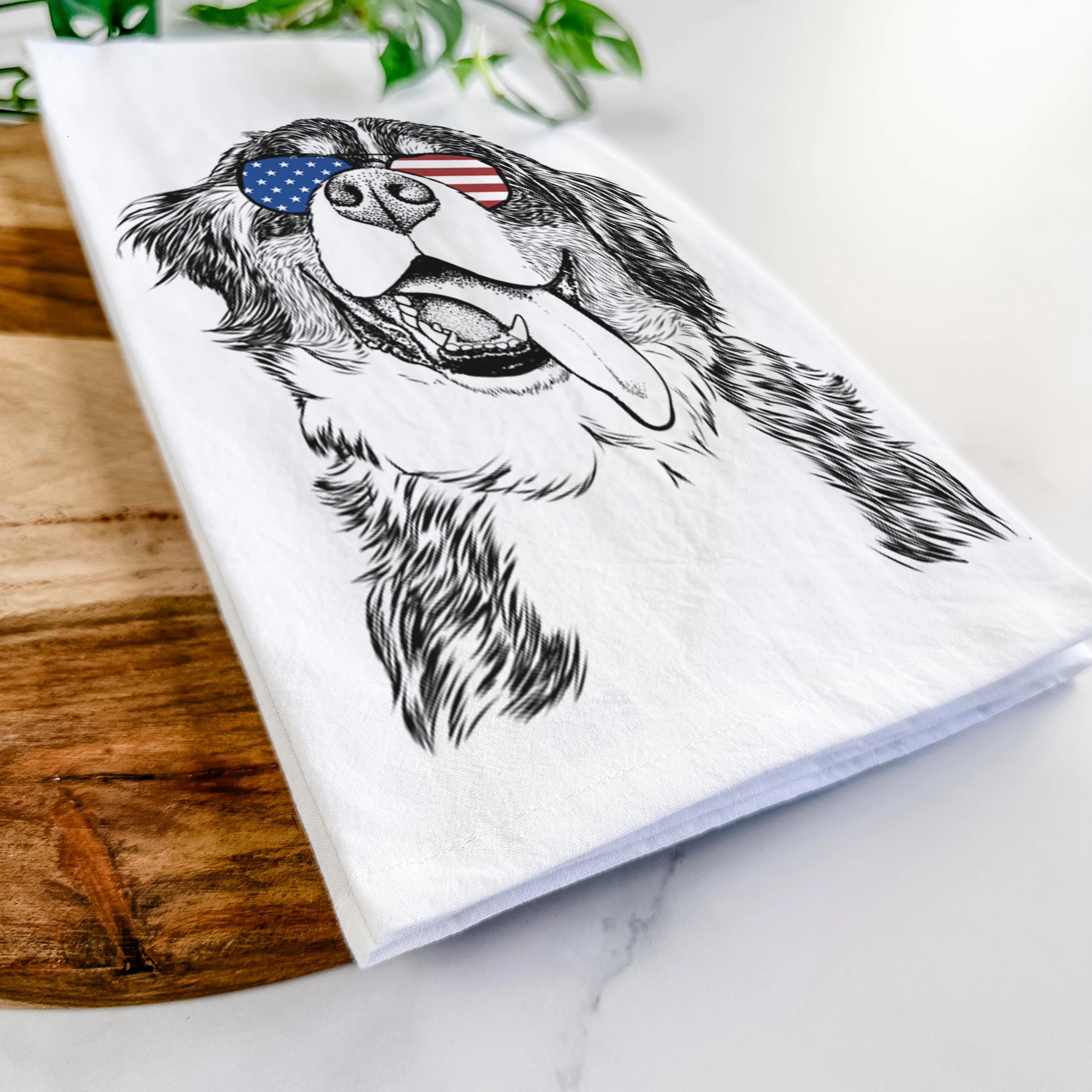 Theo the Bernese Mountain Dog Tea Towel - Image 12