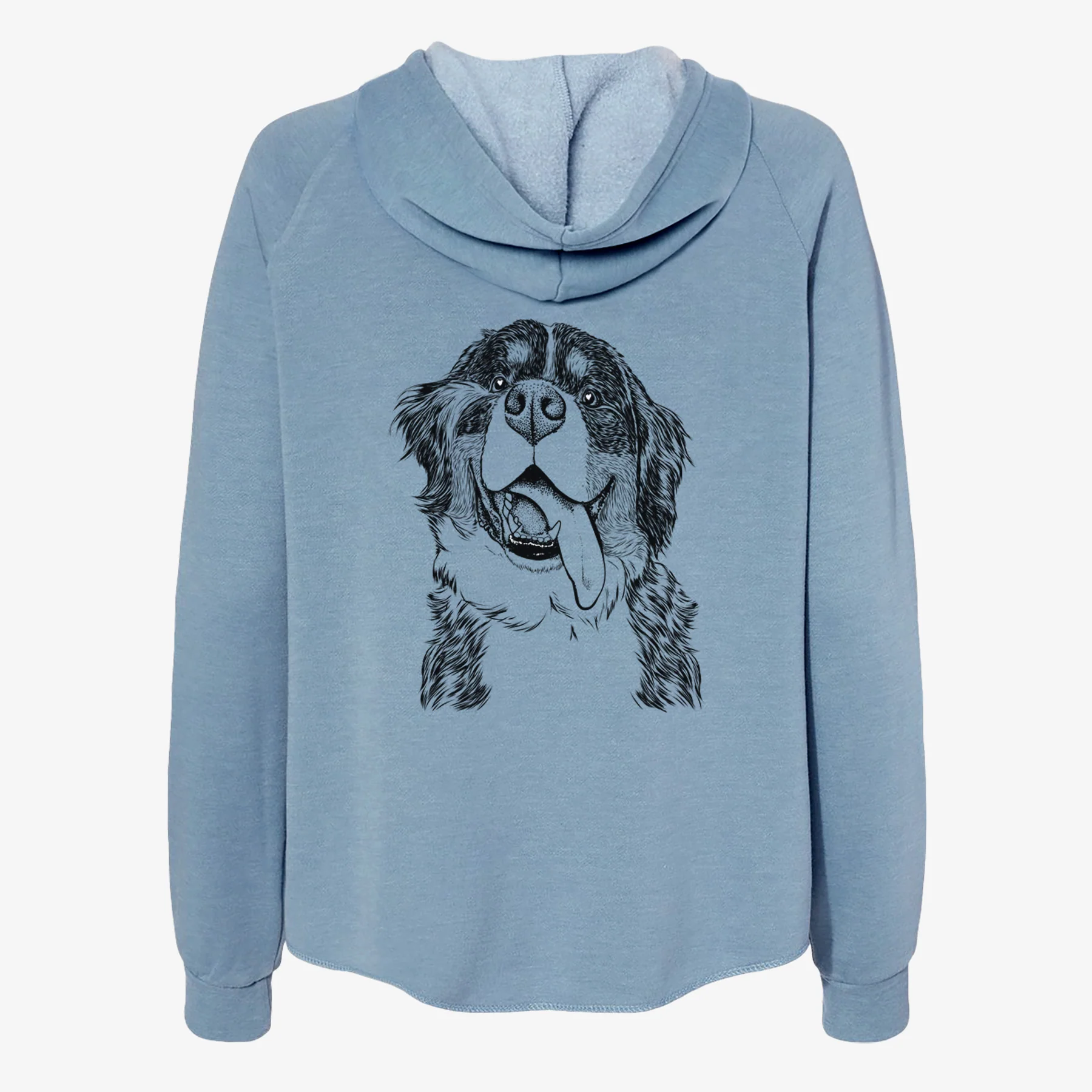 Theo the Bernese Mountain Dog - Women's Cali Wave Zip-Up Sweatshirt - Image 6