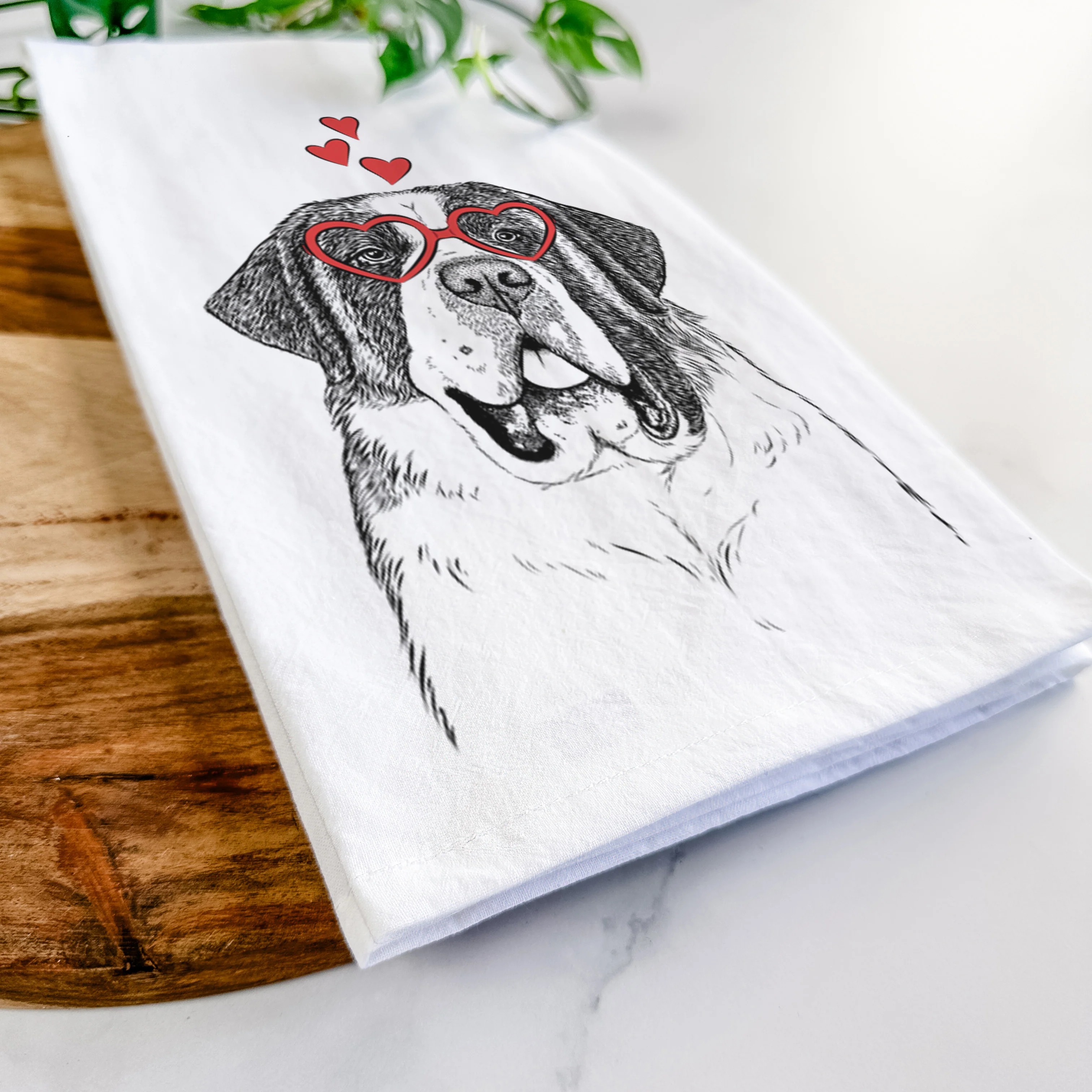 Thor the Saint Bernard Tea Towel - Image 7