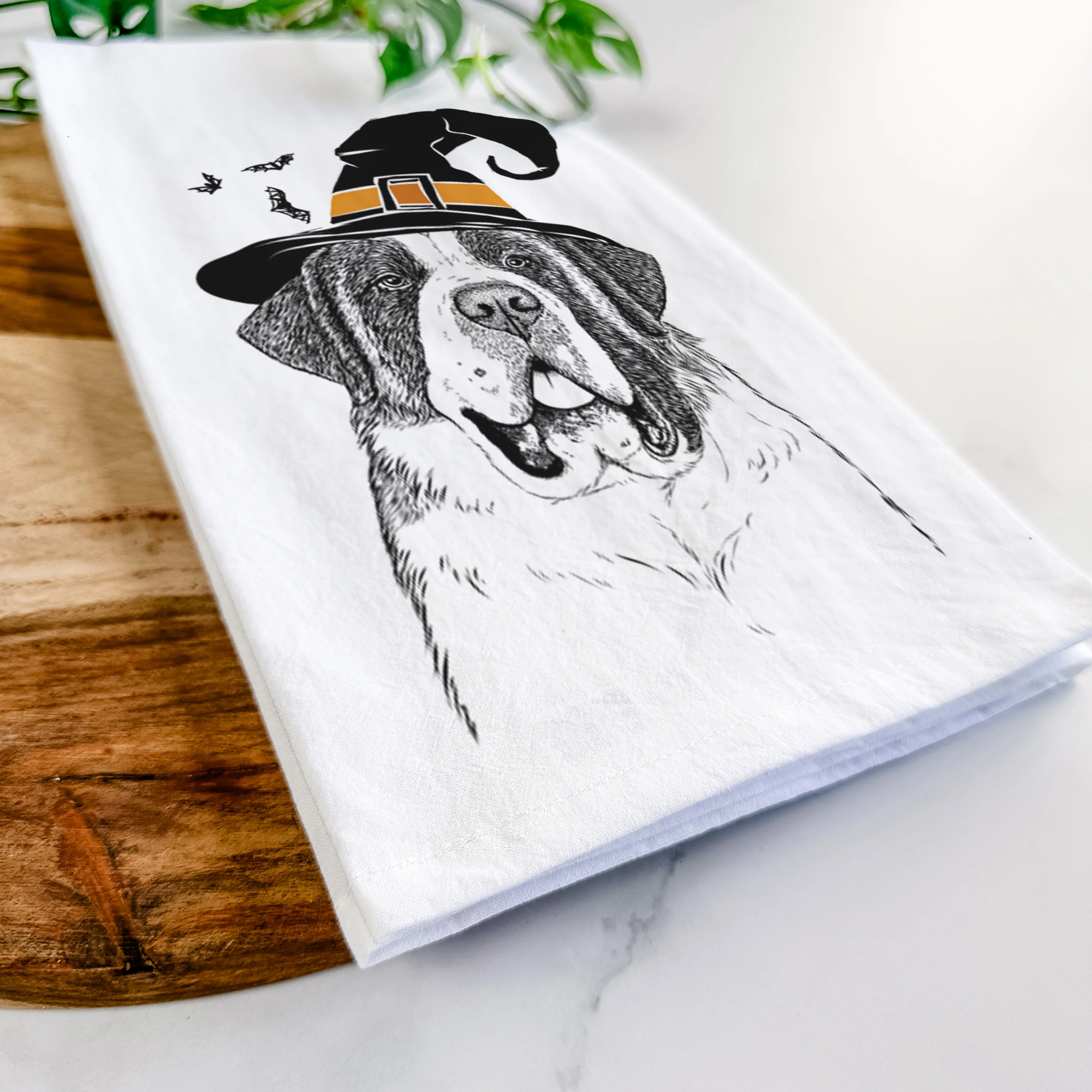 Thor the Saint Bernard Tea Towel - Image 8