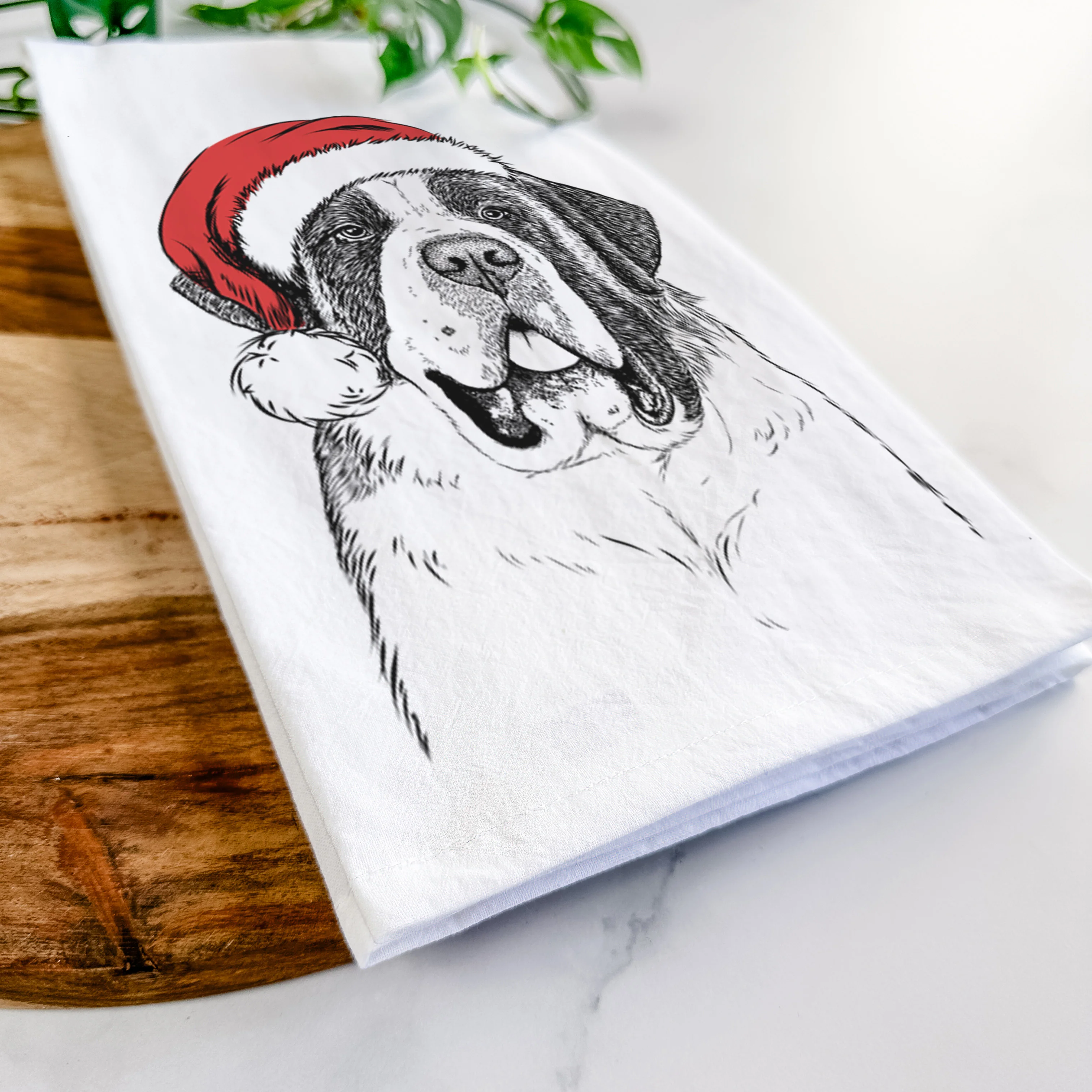 Thor the Saint Bernard Tea Towel - Image 9