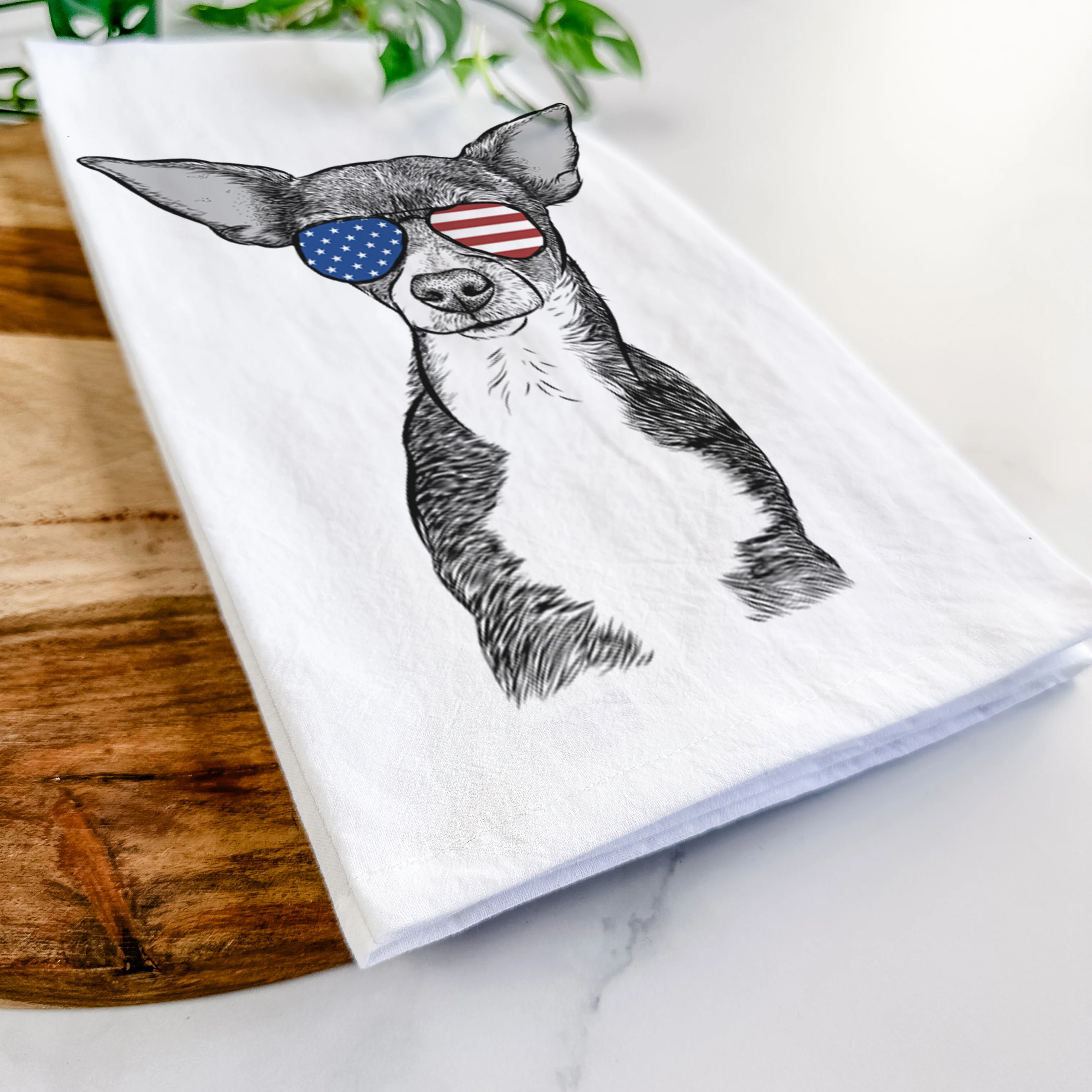 Tiny Archie the Mixed Breed Tea Towel - Image 12