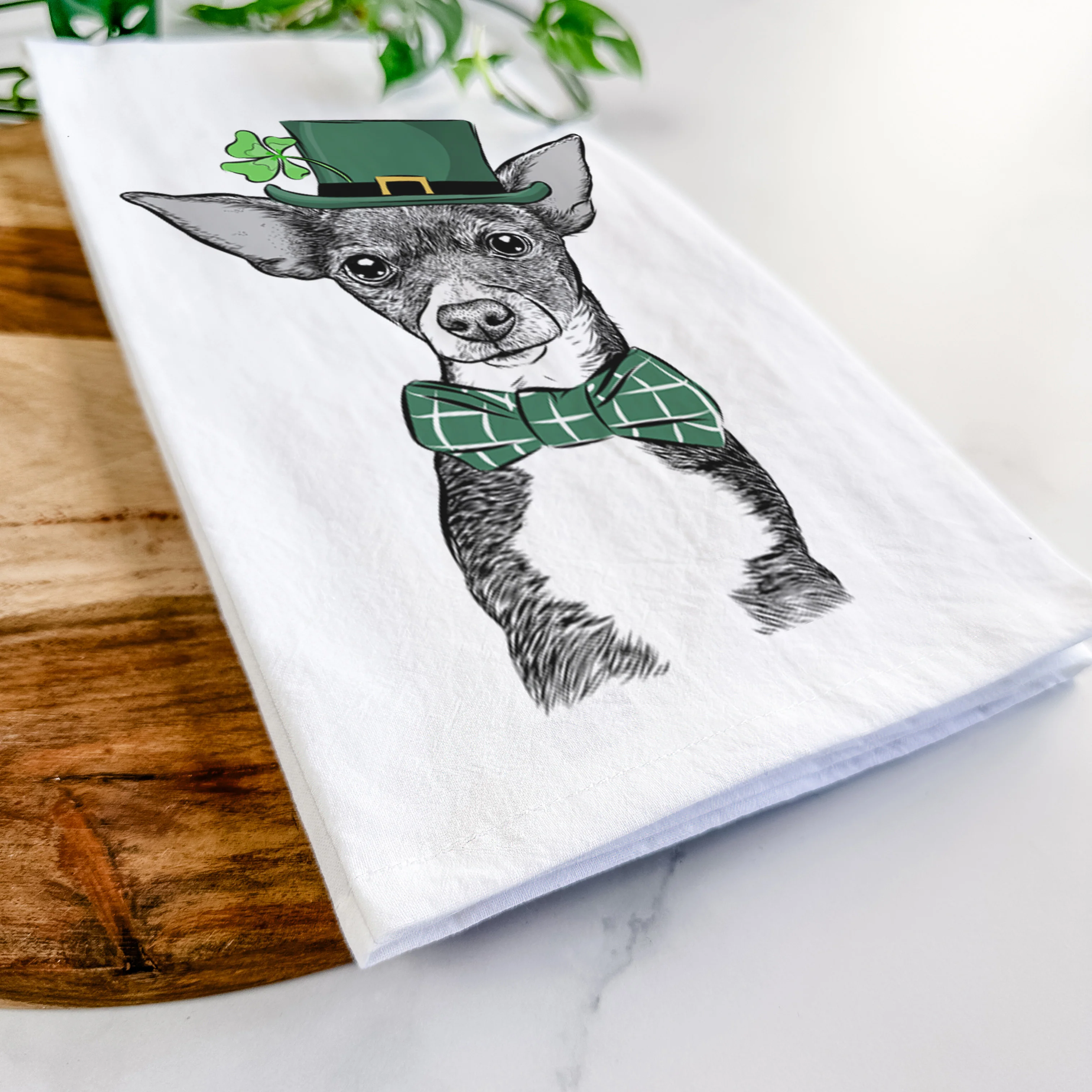 Tiny Archie the Mixed Breed Tea Towel - Image 13