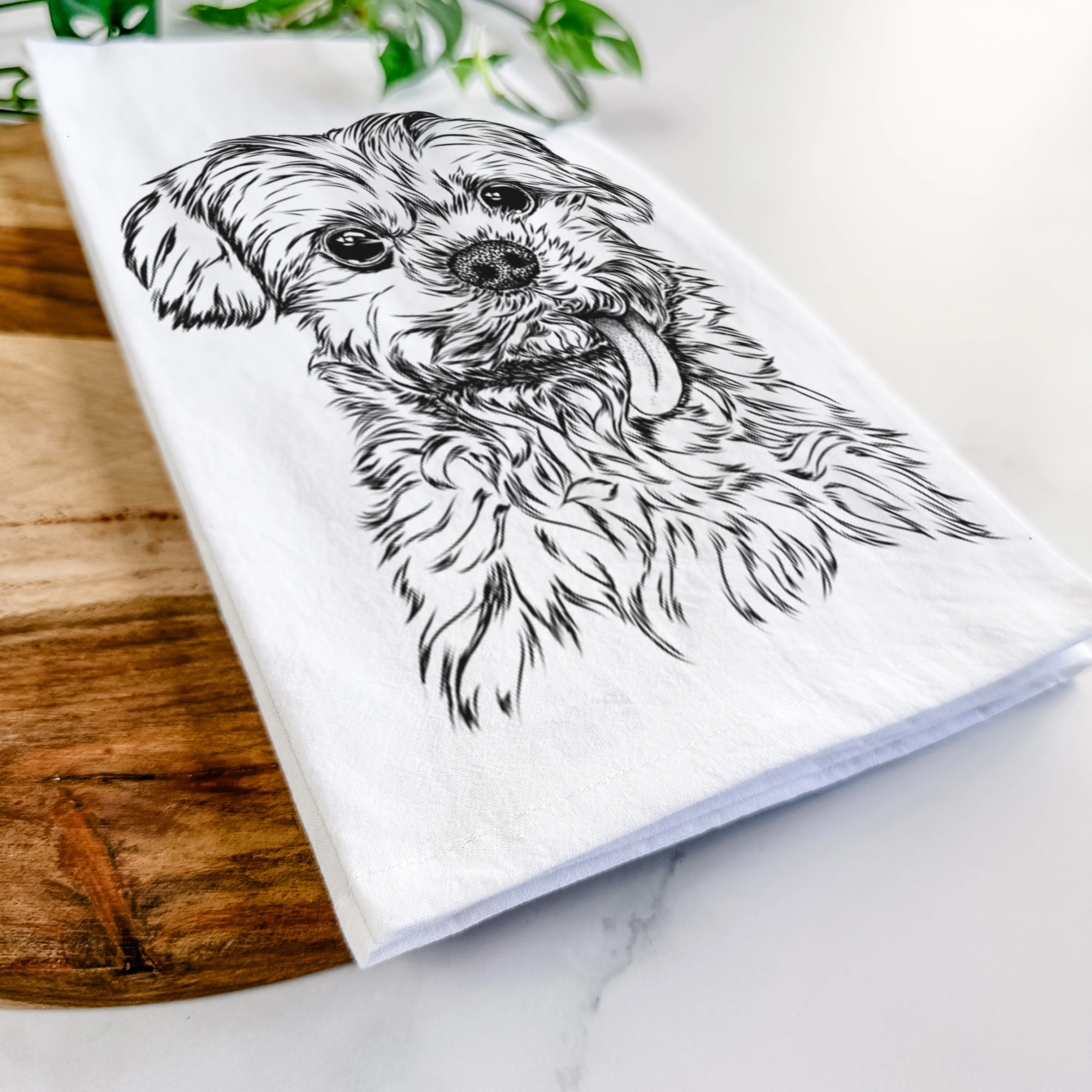 Tiny Titan the Shih Tzu Tea Towel - Image 5
