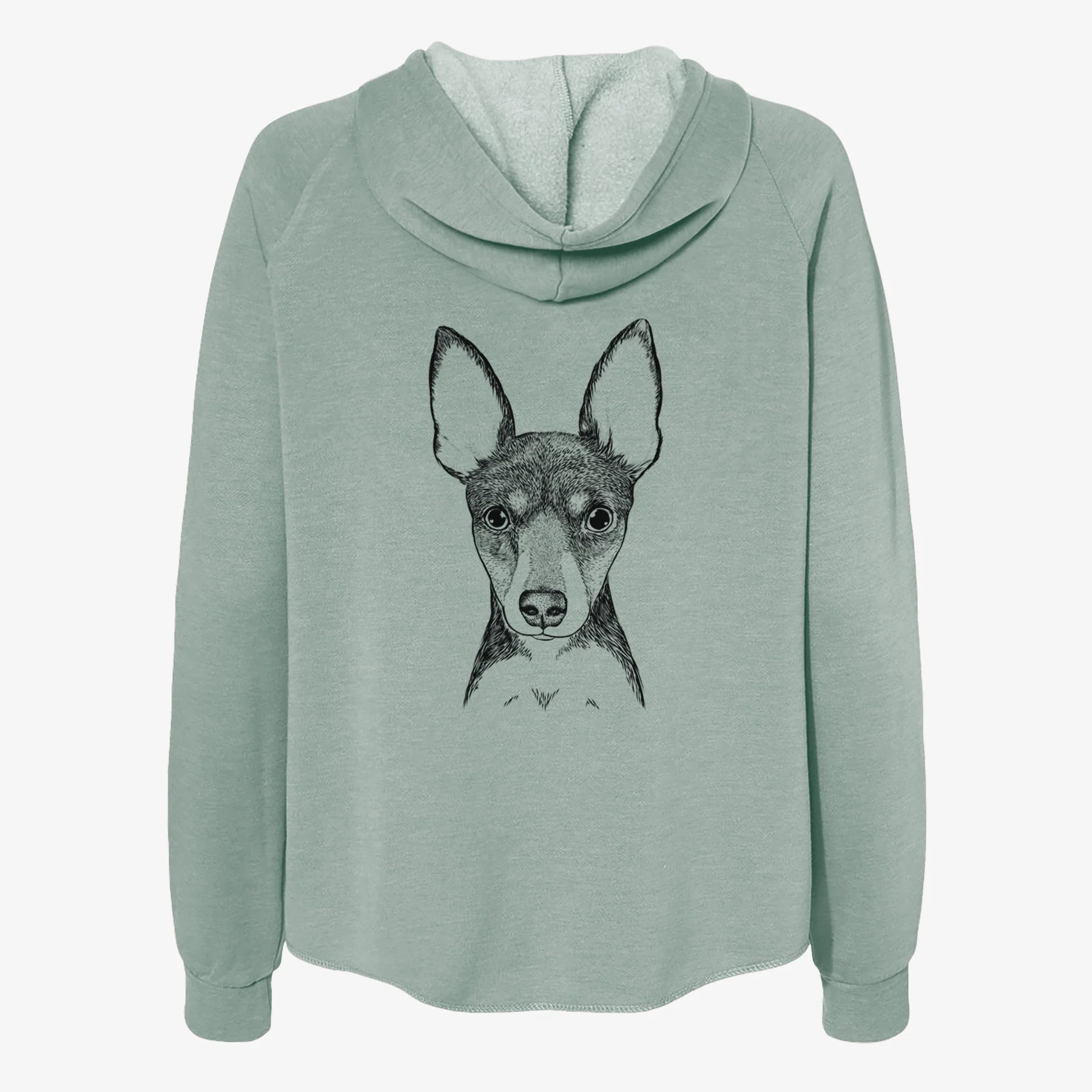 Tiny the Toy Fox Terrier - Women's Cali Wave Zip-Up Sweatshirt - Image 4