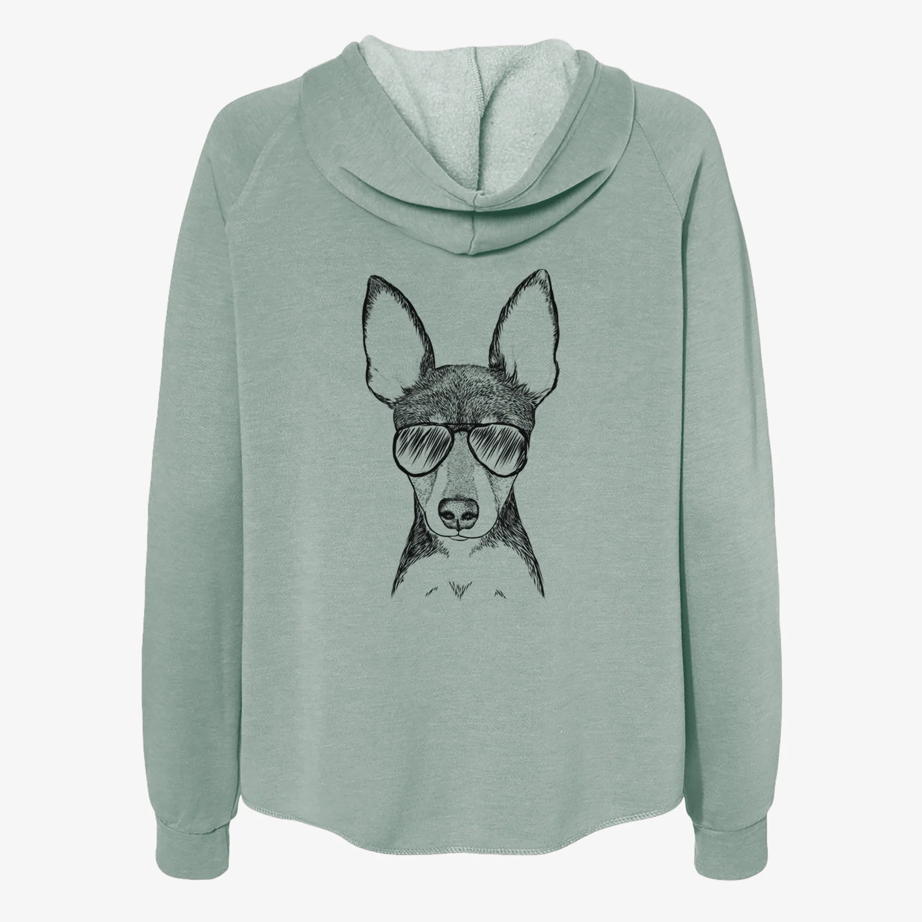 Tiny the Toy Fox Terrier - Women's Cali Wave Zip-Up Sweatshirt - Image 7