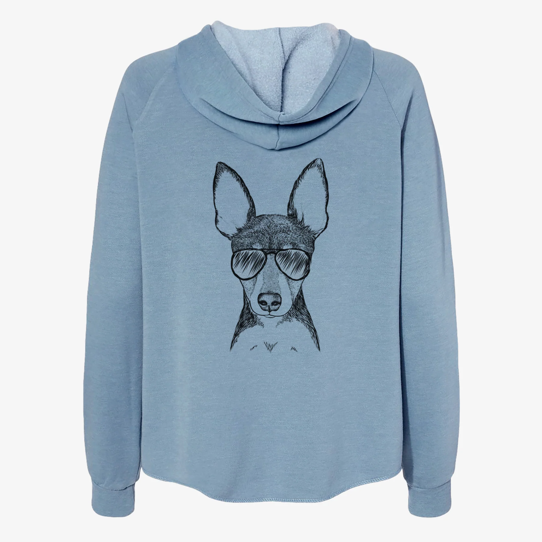Tiny the Toy Fox Terrier - Women's Cali Wave Zip-Up Sweatshirt - Image 9