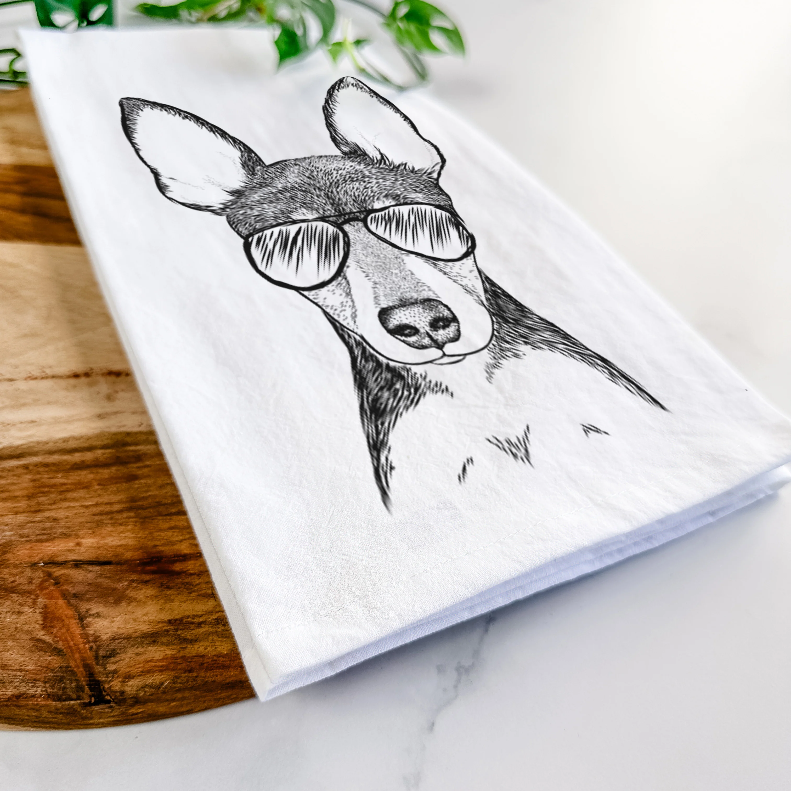 Tiny the Toy Fox Terrier Tea Towel - Image 6