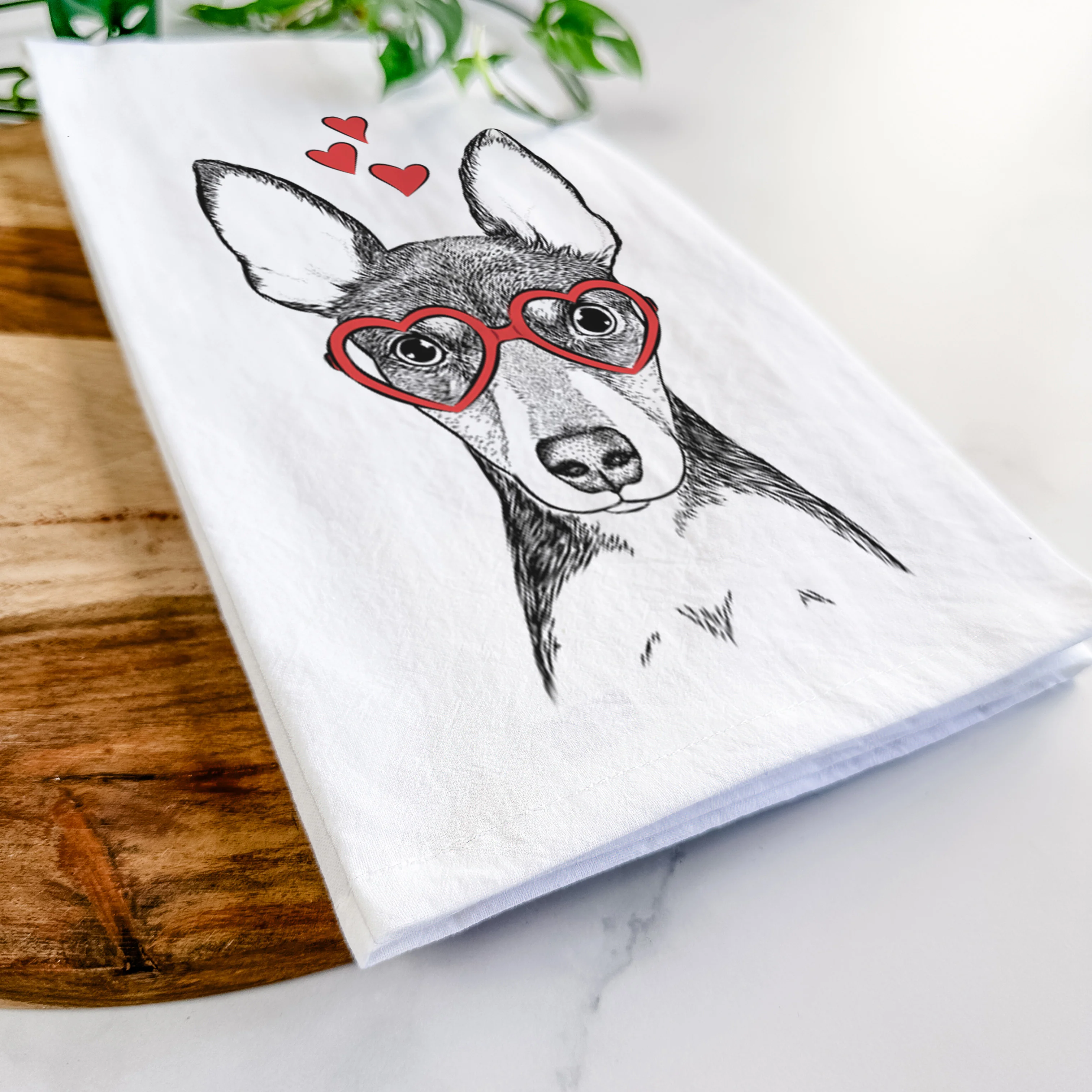 Tiny the Toy Fox Terrier Tea Towel - Image 7