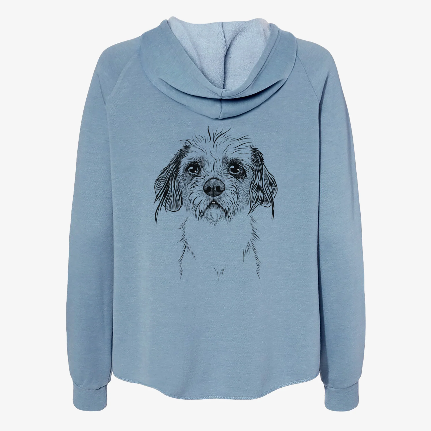Tiny Tucker the Mixed Breed - Women's Cali Wave Zip-Up Sweatshirt - Image 6
