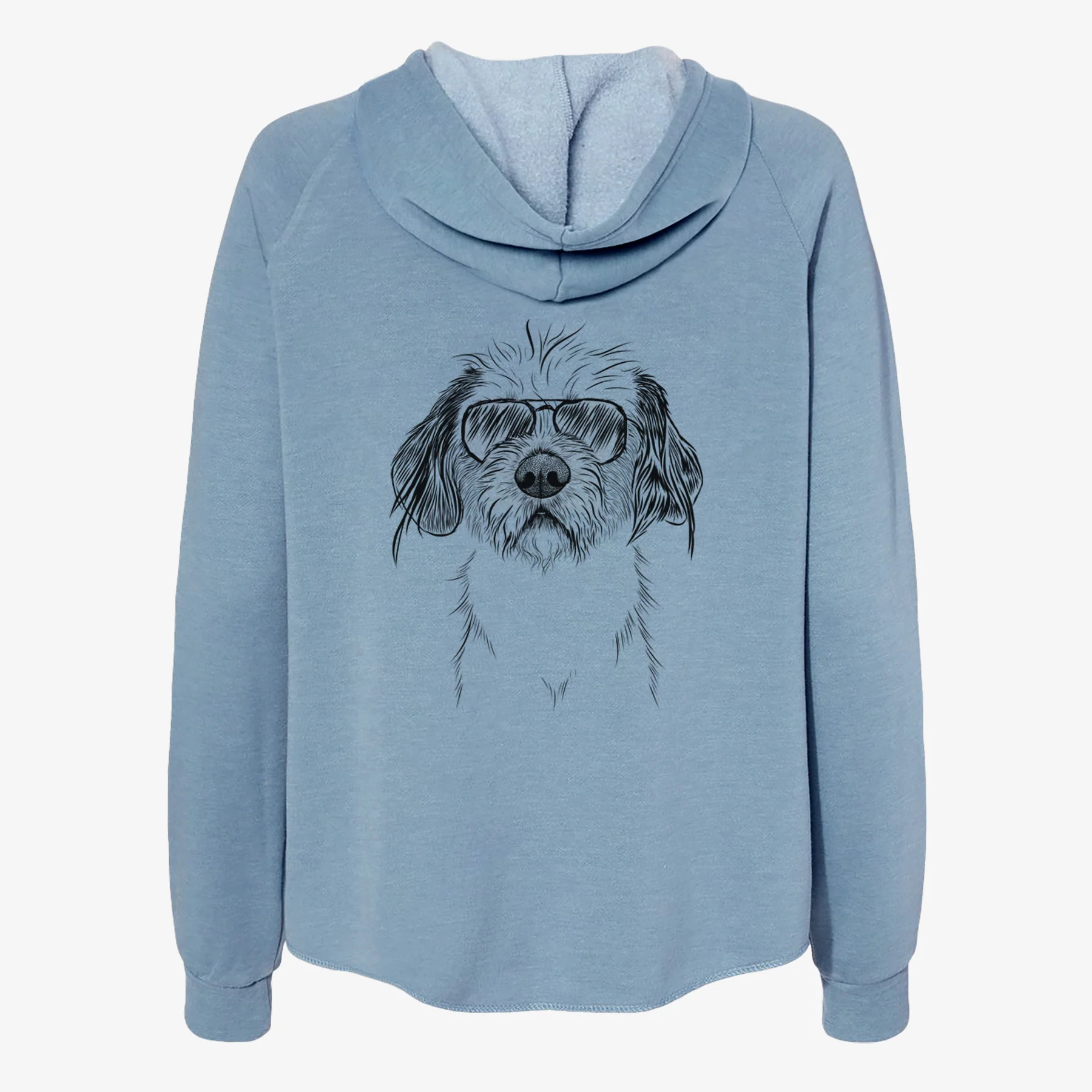 Tiny Tucker the Mixed Breed - Women's Cali Wave Zip-Up Sweatshirt - Image 9