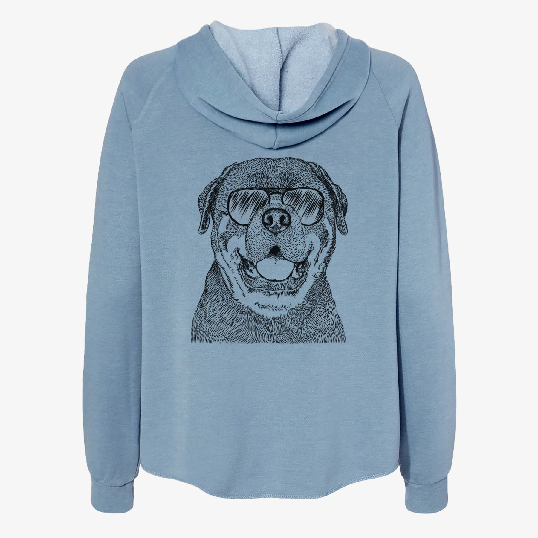 Titan the Rottweiler - Women's Cali Wave Zip-Up Sweatshirt - Image 9