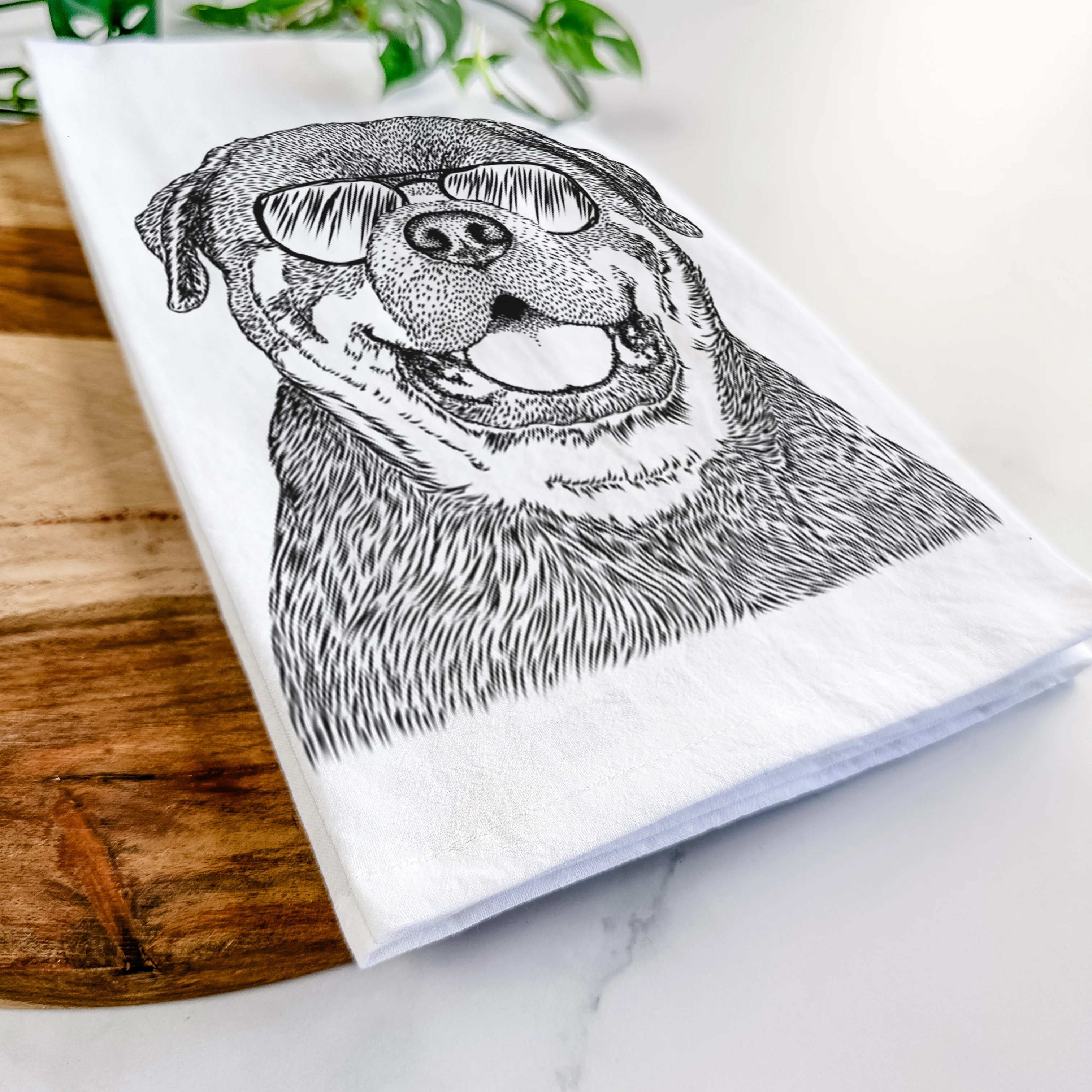 Titan the Rottweiler Tea Towel - Image 6