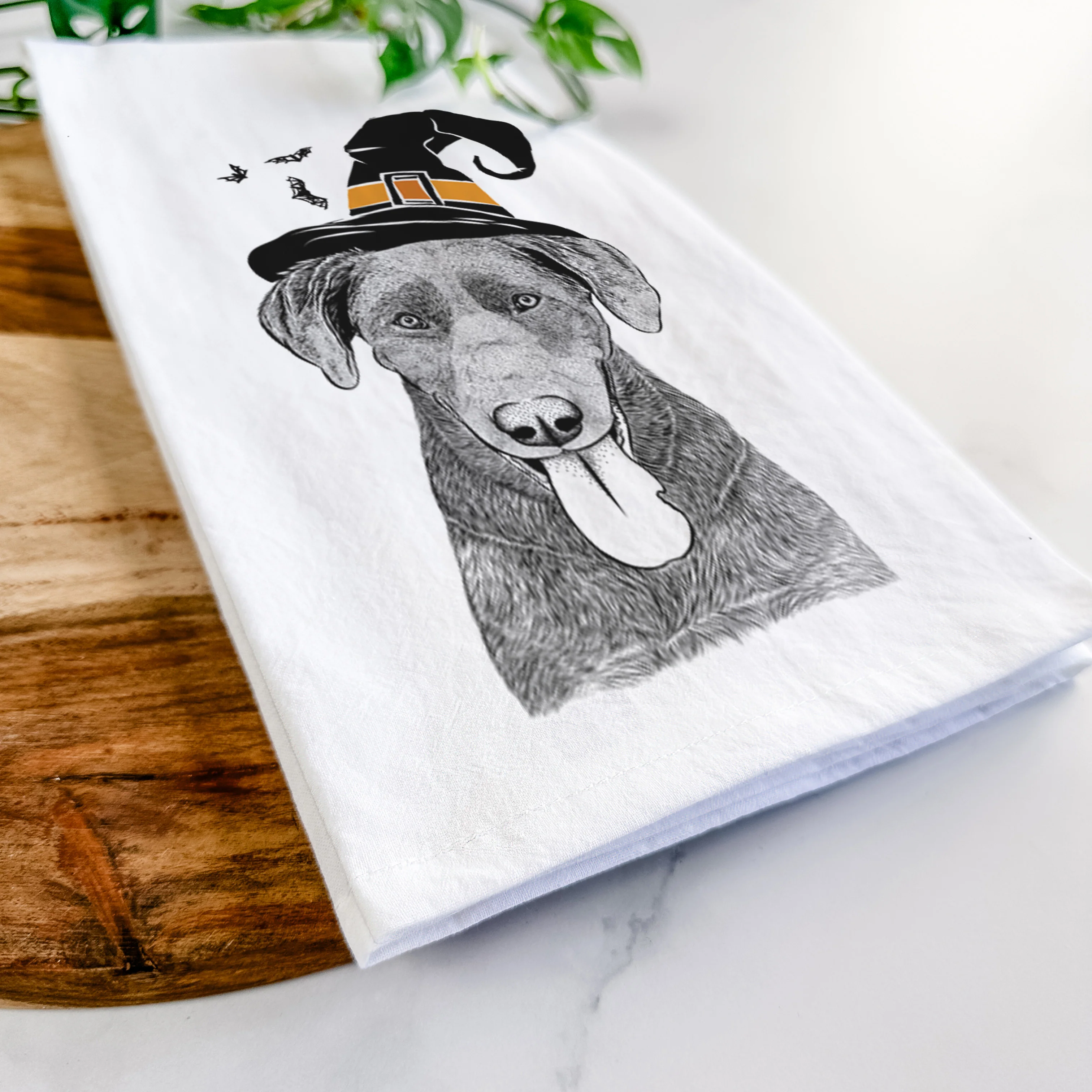 Tobes the Chocolate Lab Tea Towel - Image 8