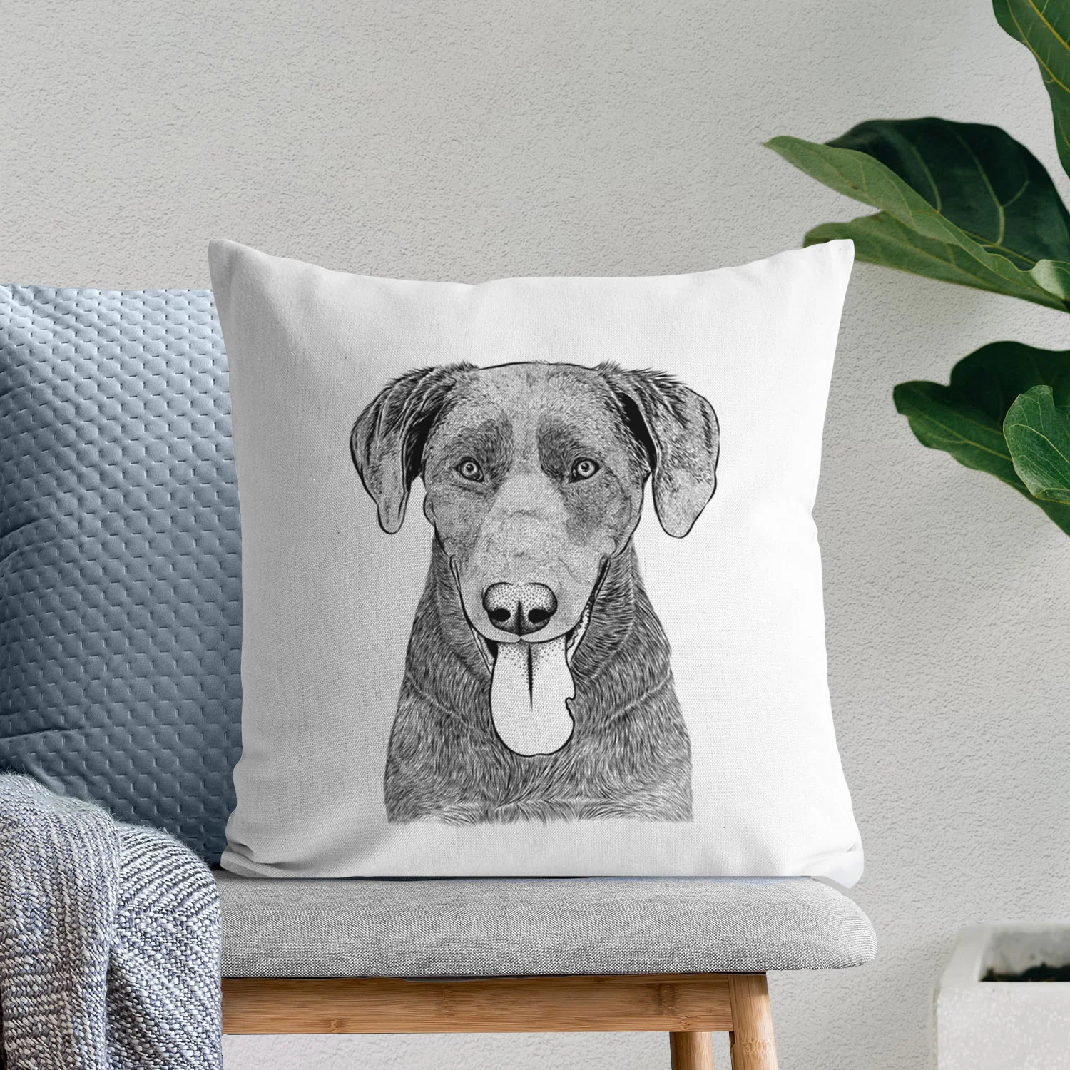 Tobes the Chocolate Lab - Throw Pillow Cover - Image 6