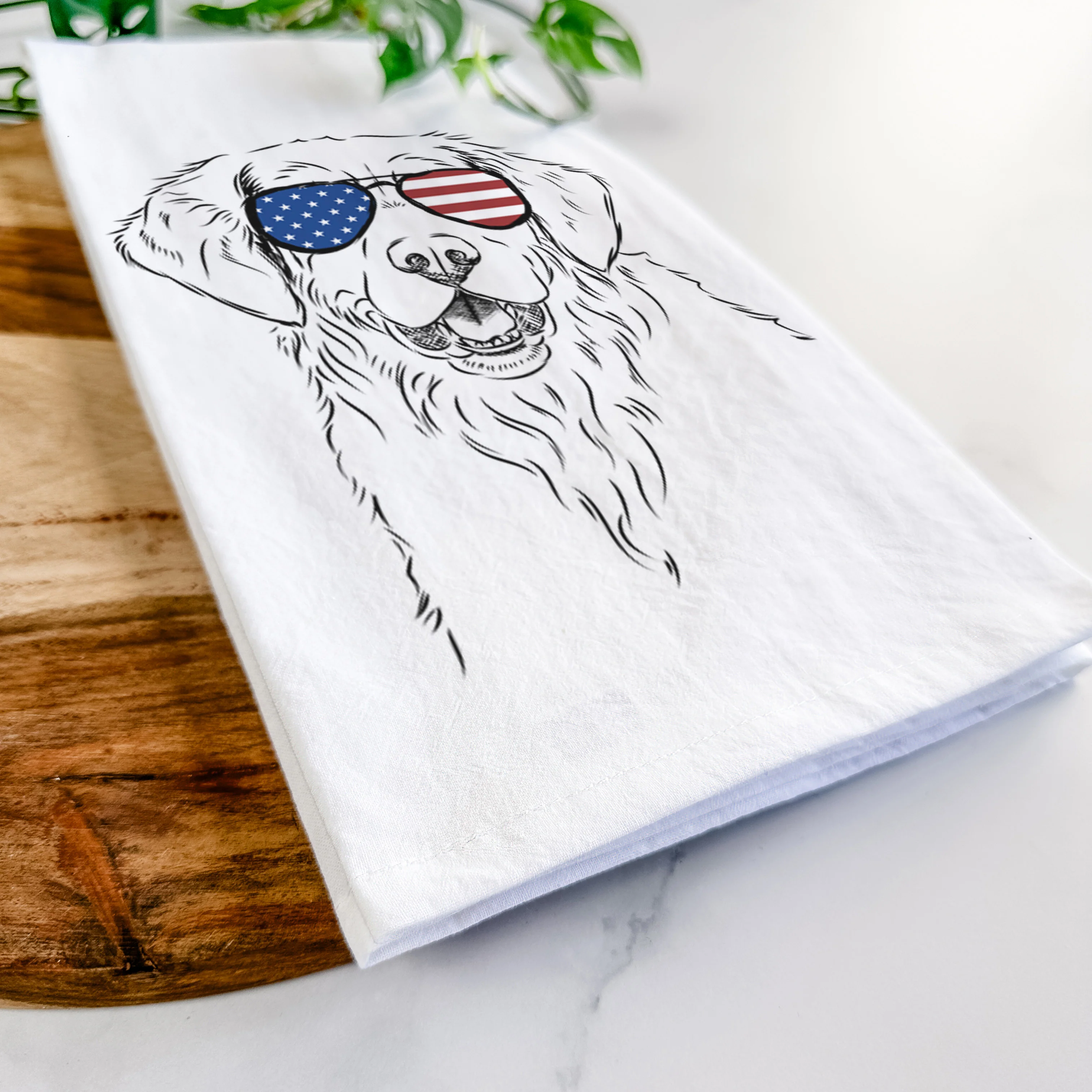 Toby the Golden Retriever Tea Towel - Image 12
