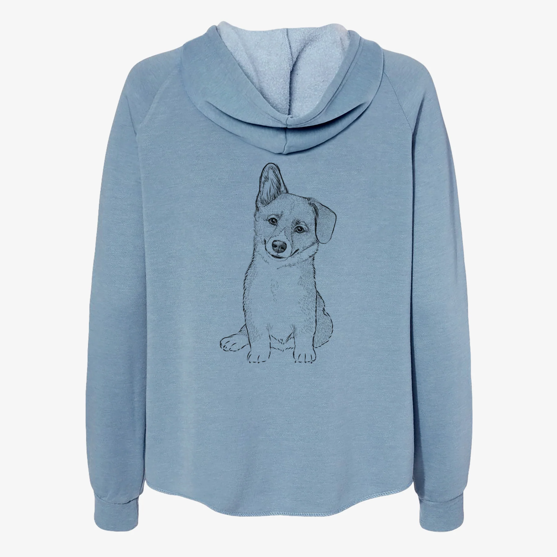 Toby the Corgi Puppy - Women's Cali Wave Zip-Up Sweatshirt - Image 6