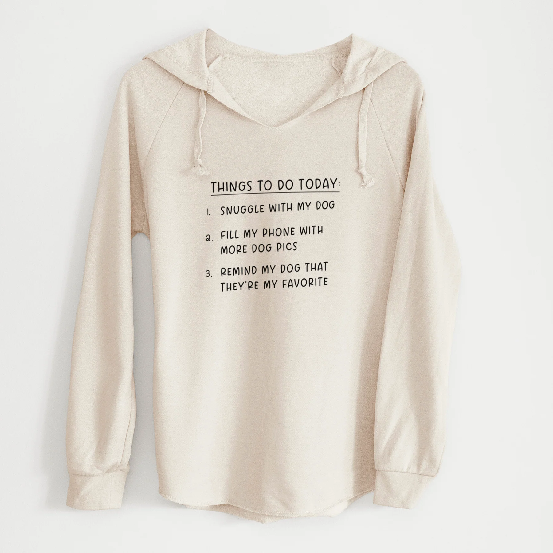 Things to Do Today - Snuggle with Dog - Cali Wave Hooded Sweatshirt - Image 7