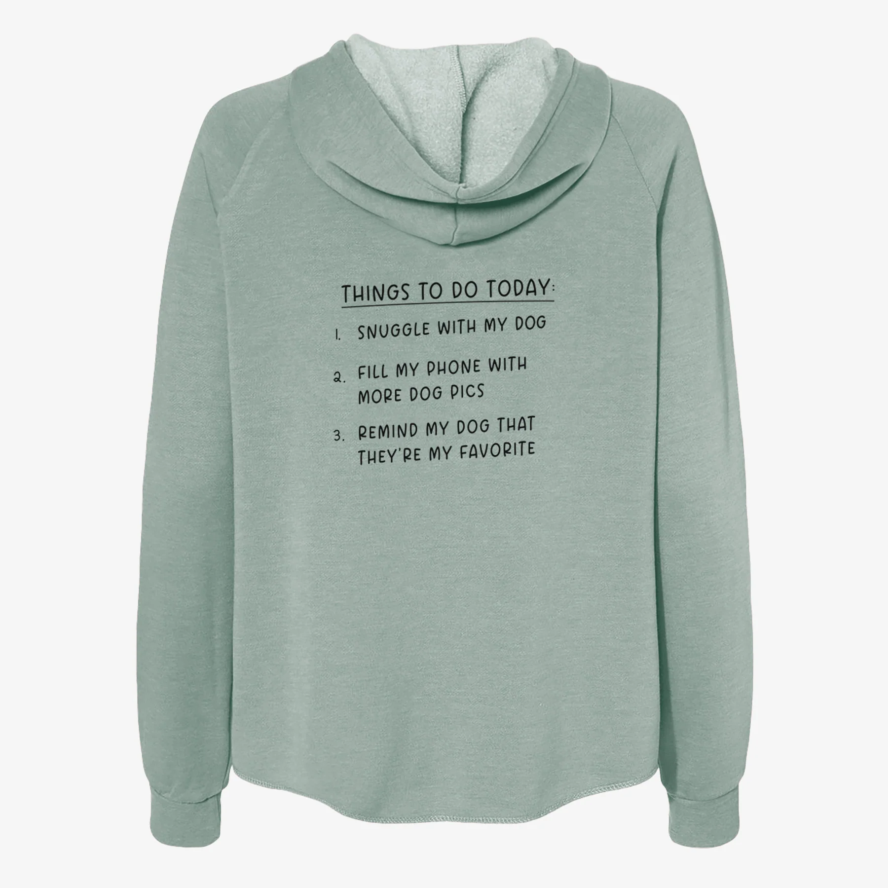 Things to Do Today - Snuggle with Dog - Women's Cali Wave Zip-Up Sweatshirt - Image 4