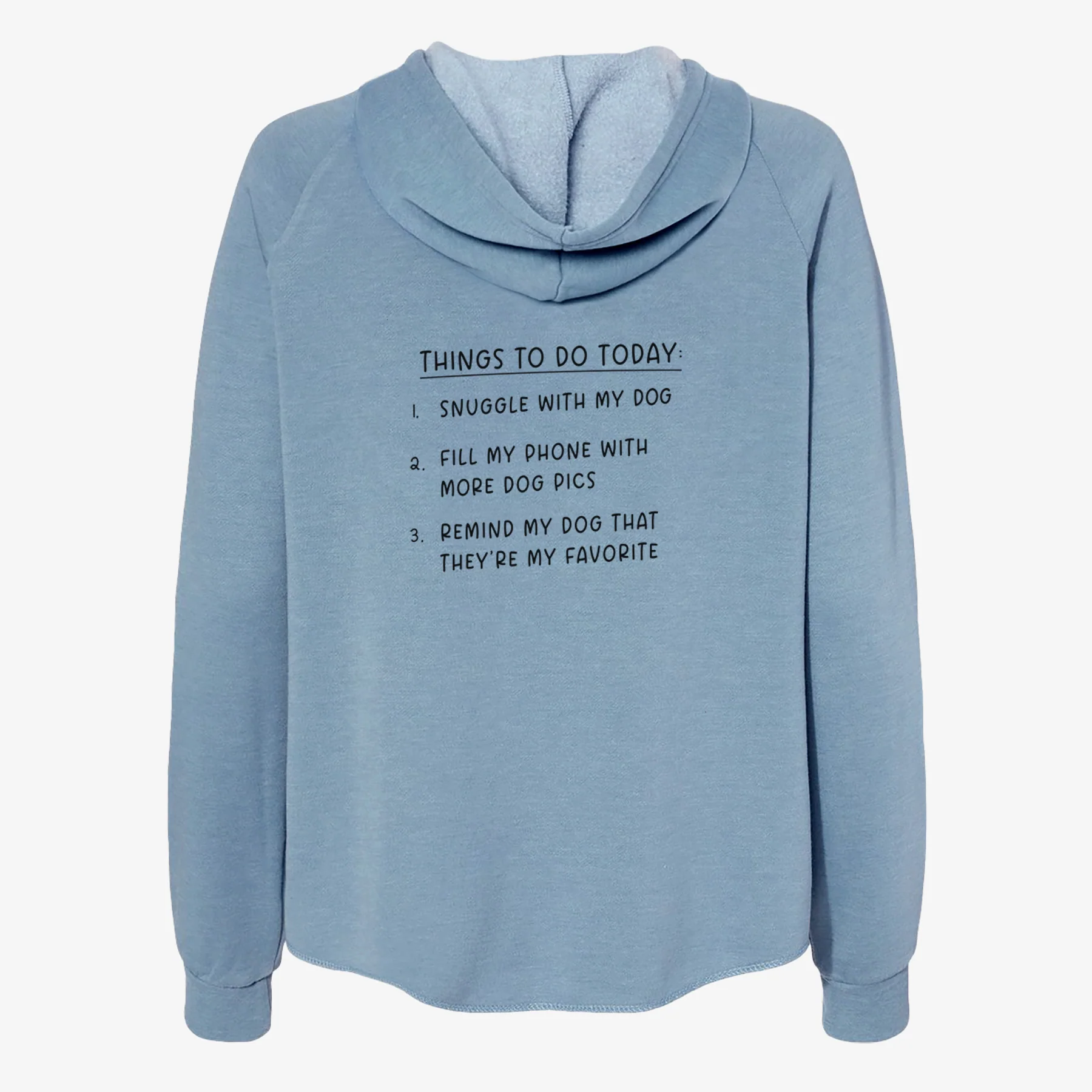 Things to Do Today - Snuggle with Dog - Women's Cali Wave Zip-Up Sweatshirt - Image 6