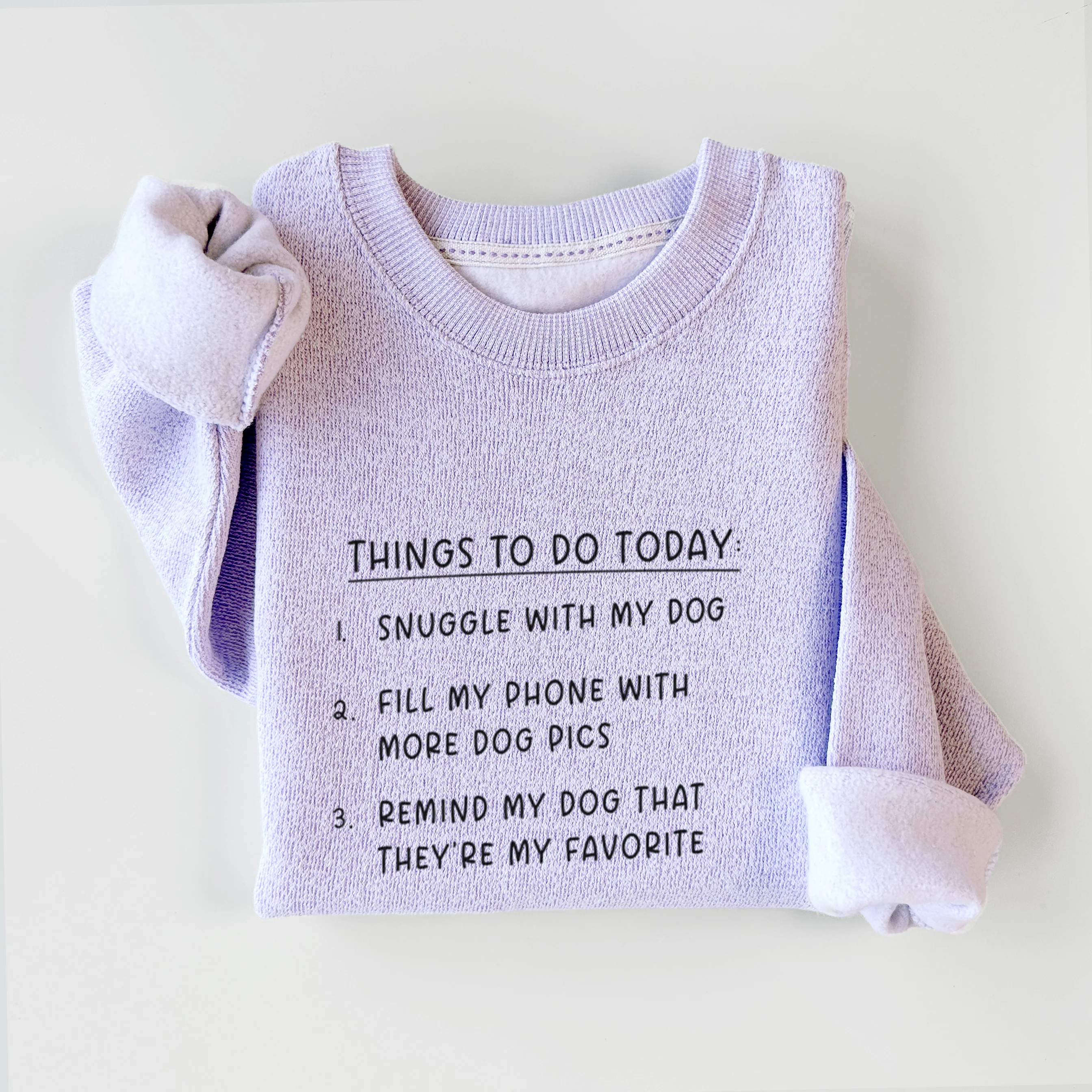 Things to Do Today - Snuggle with Dog - Knit Sweatshirt - Image 7