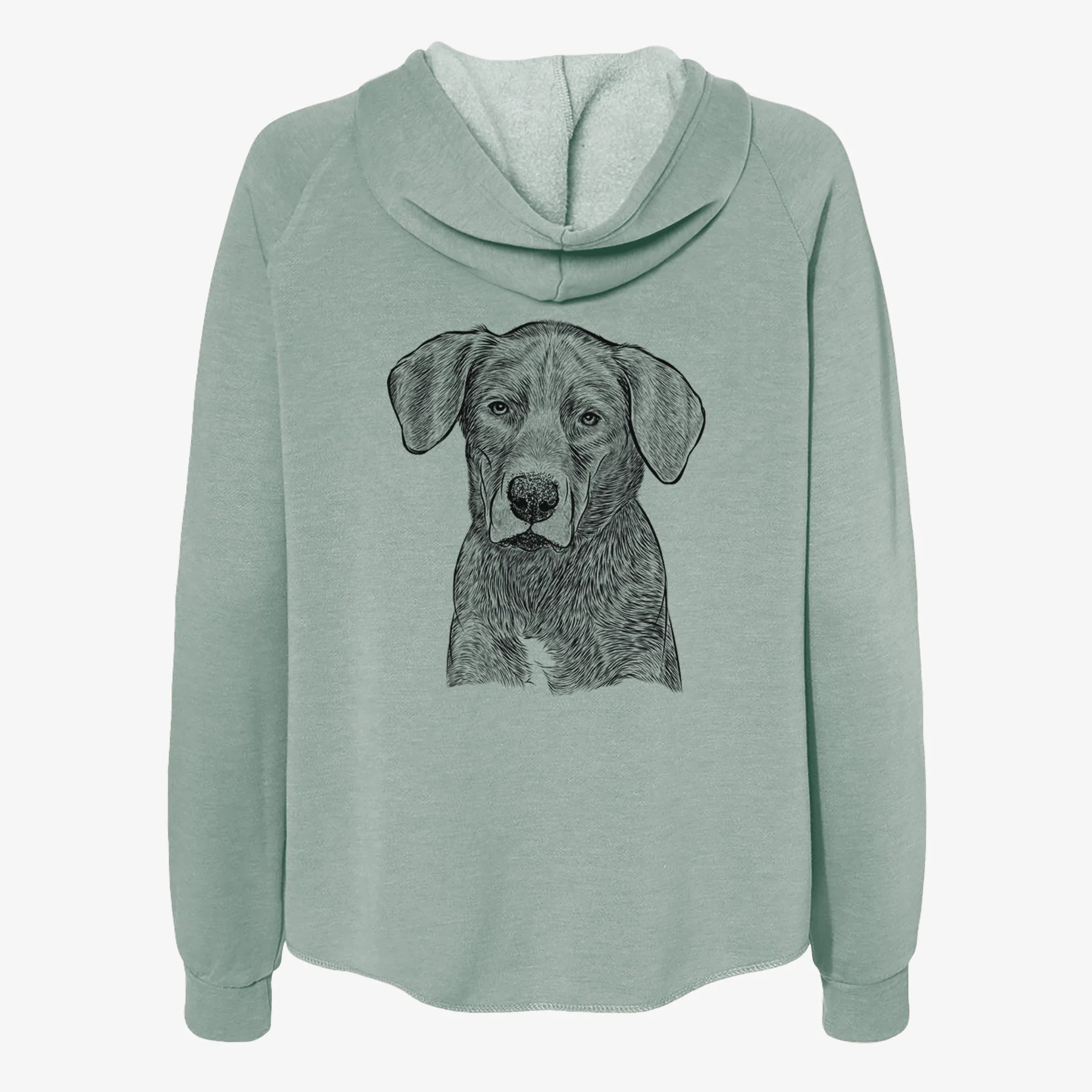 Tom the Lab Dane Mix - Women's Cali Wave Zip-Up Sweatshirt - Image 4
