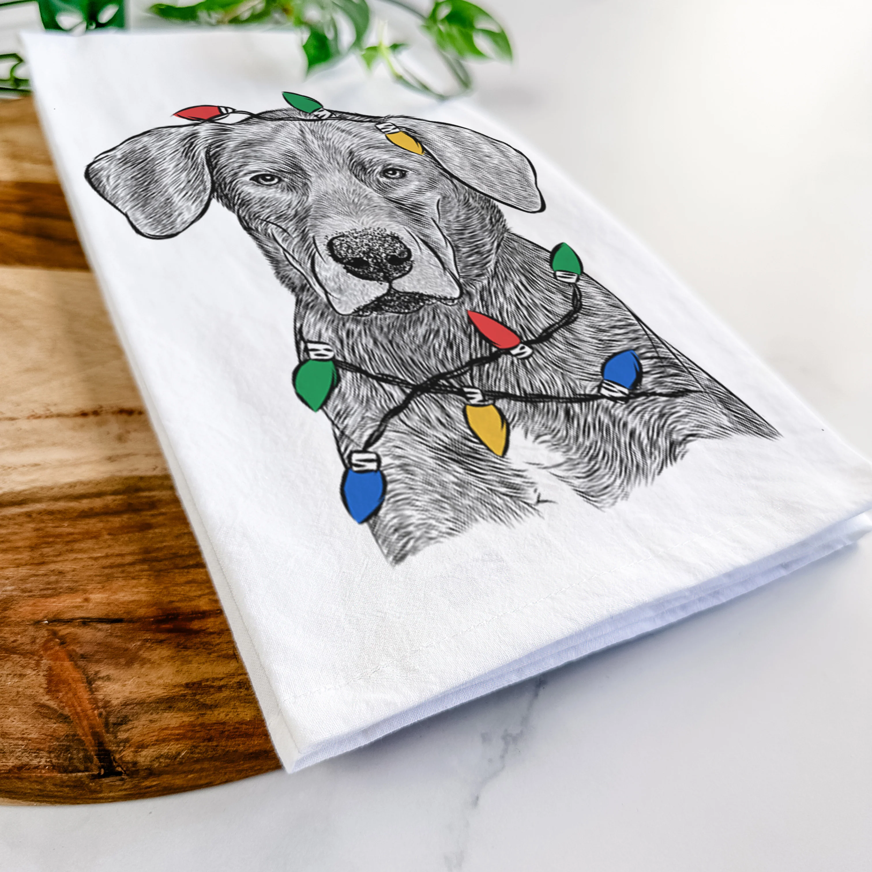 Tom the Lab Dane Mix Tea Towel - Image 10