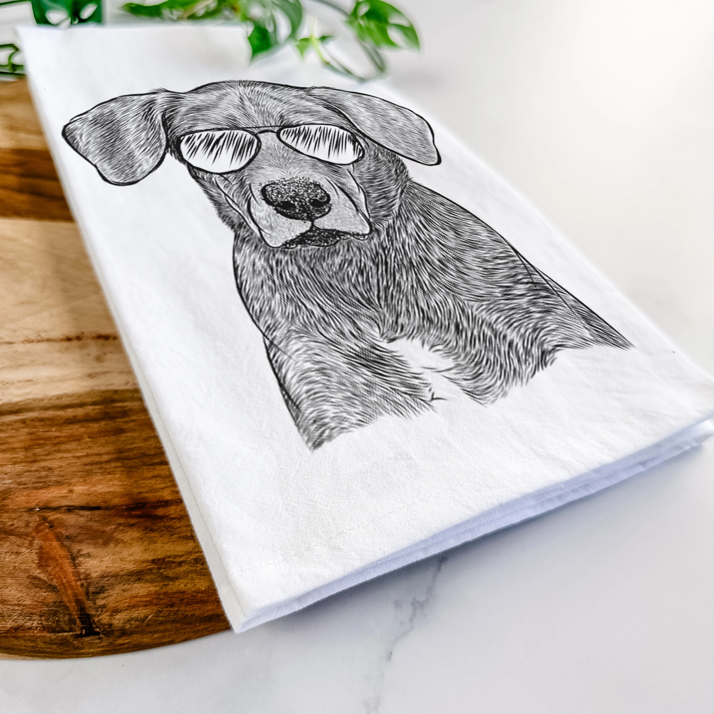 Tom the Lab Dane Mix Tea Towel - Image 6