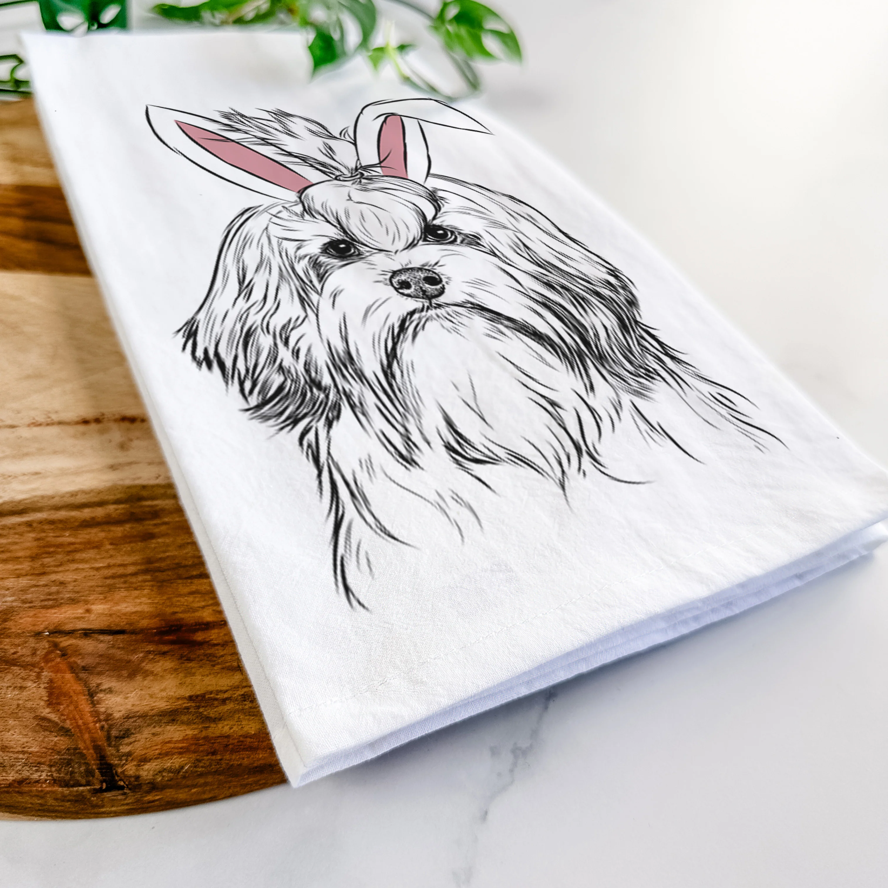 Tootsie the Lowchen Tea Towel - Image 14