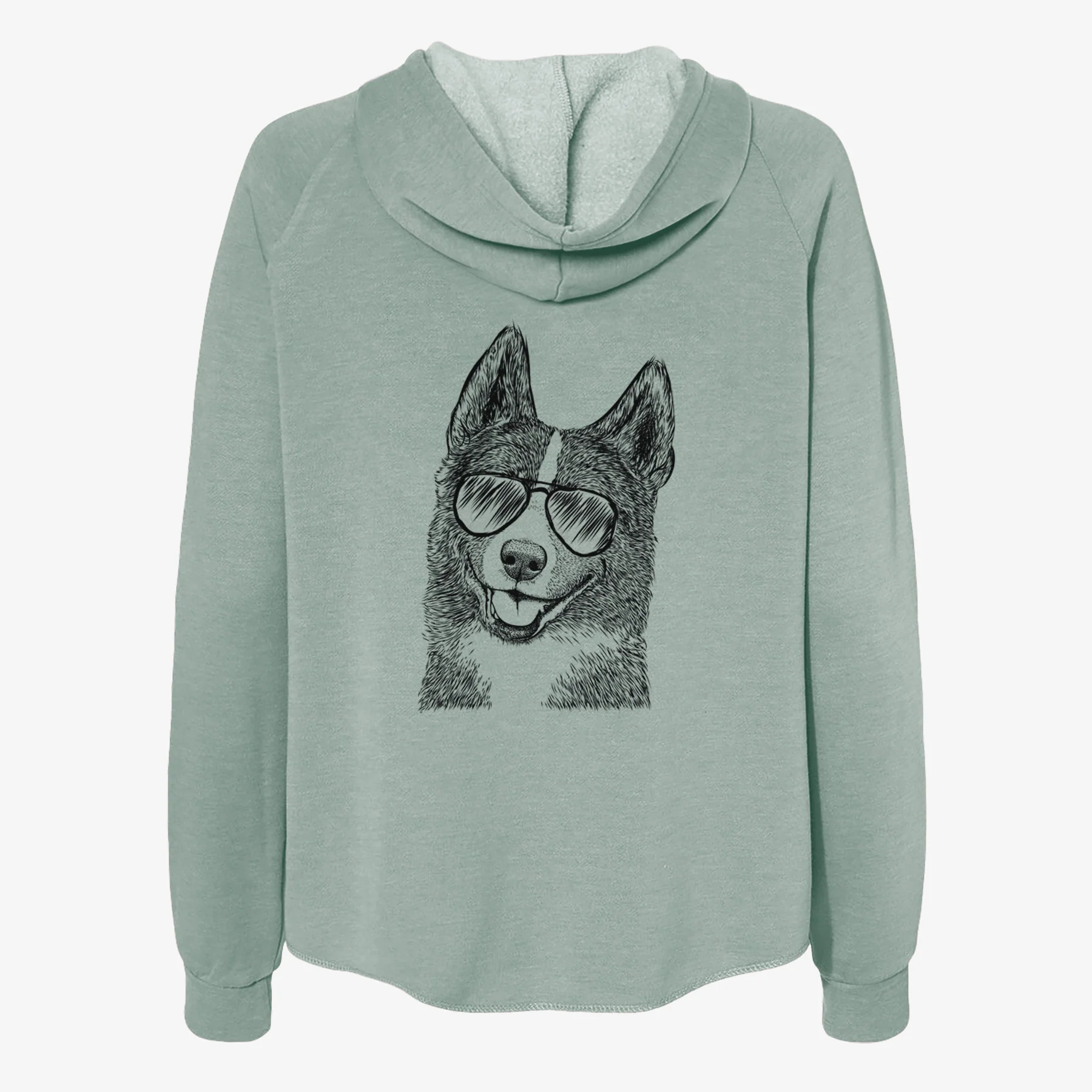 Tosca the Karelian Bear Dog - Women's Cali Wave Zip-Up Sweatshirt - Image 7