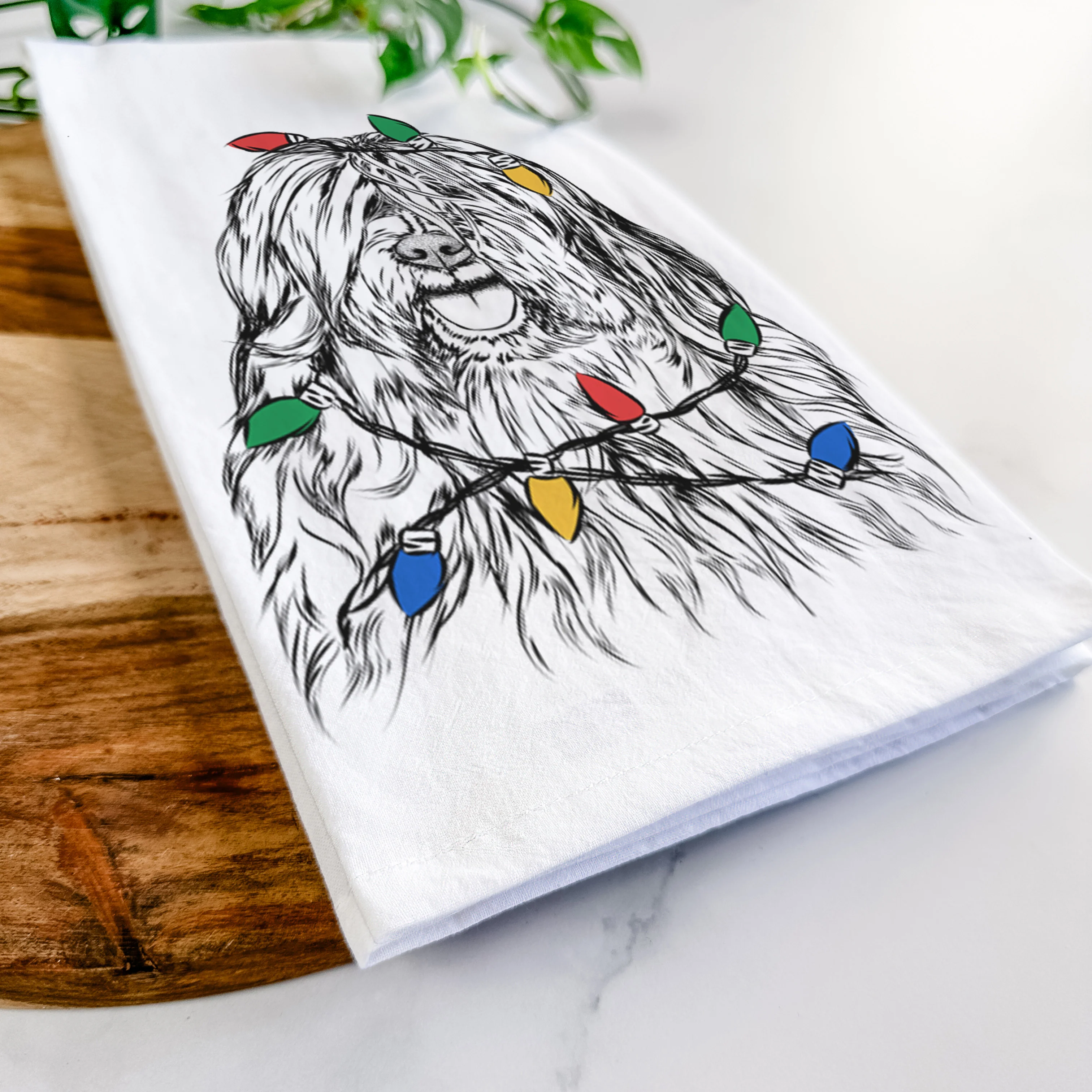 Trinket the Tibetan Terrier Tea Towel - Image 10