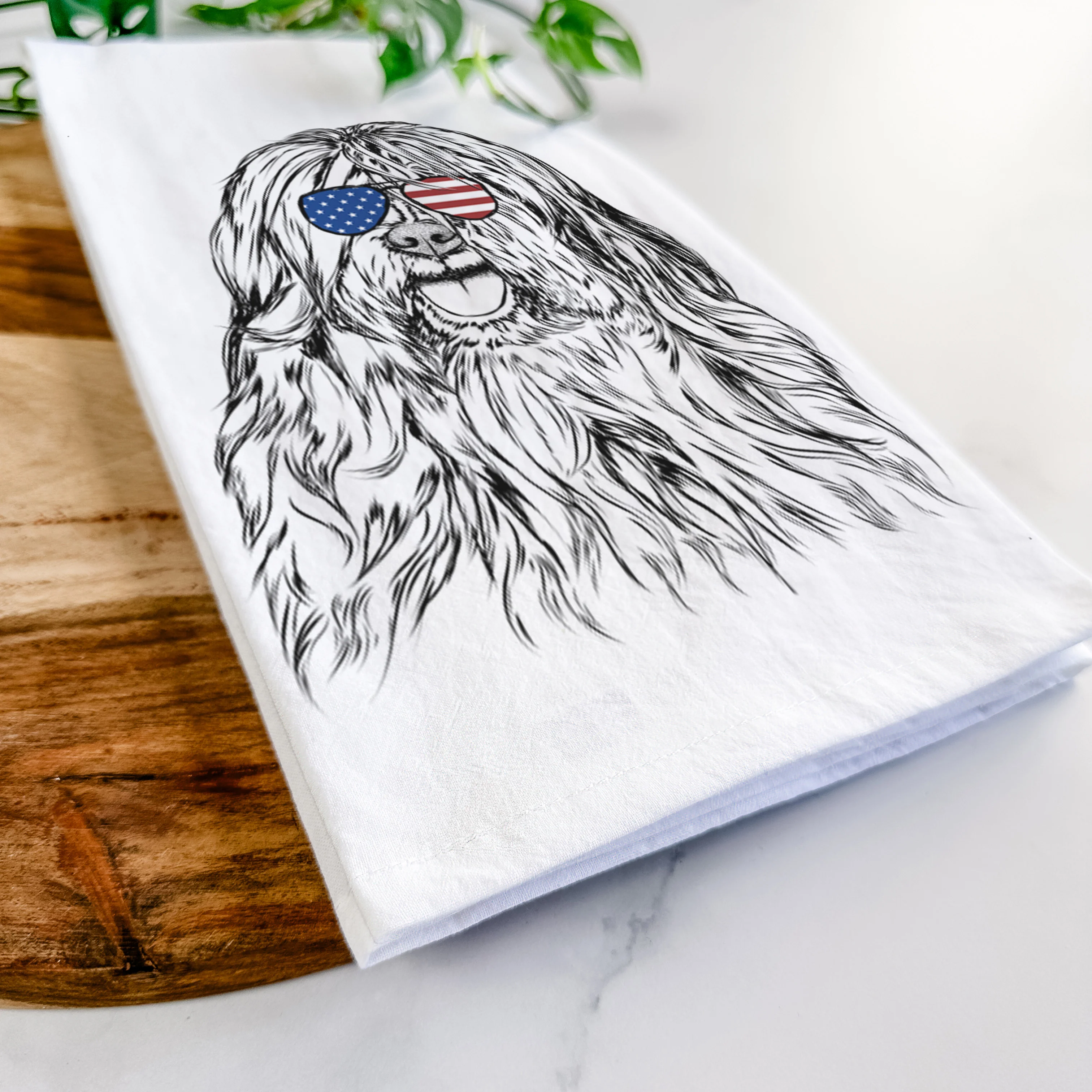 Trinket the Tibetan Terrier Tea Towel - Image 12