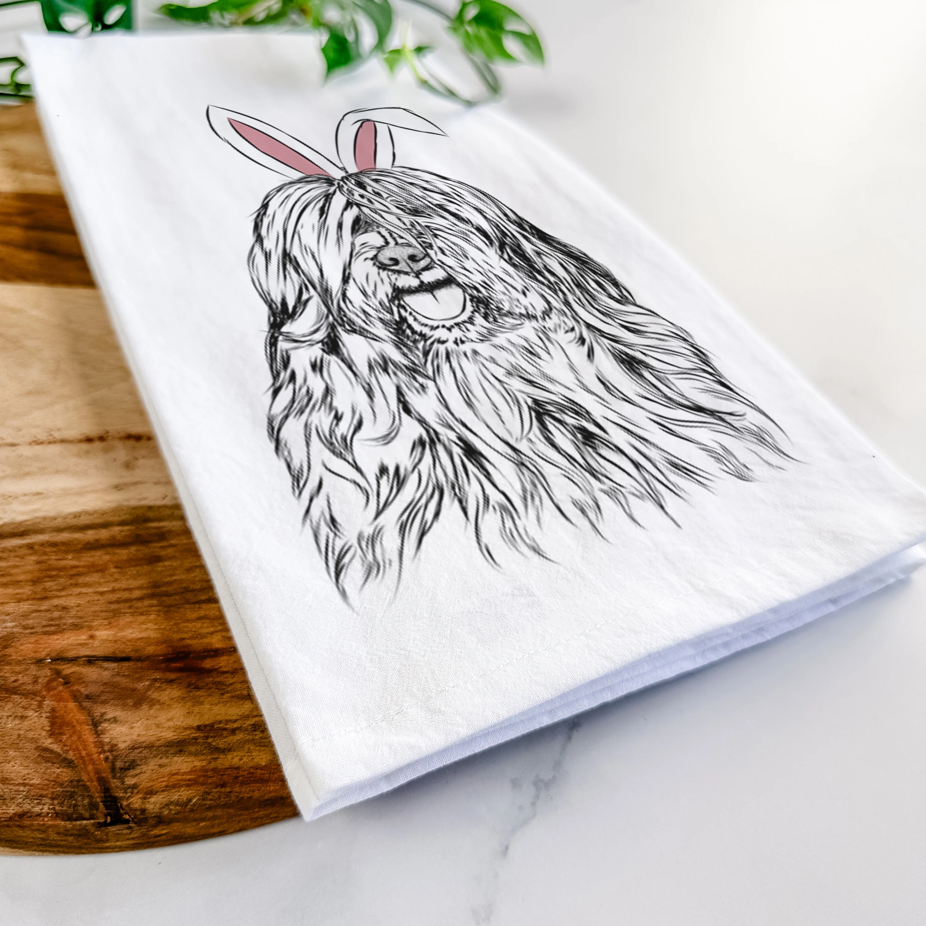 Trinket the Tibetan Terrier Tea Towel - Image 14